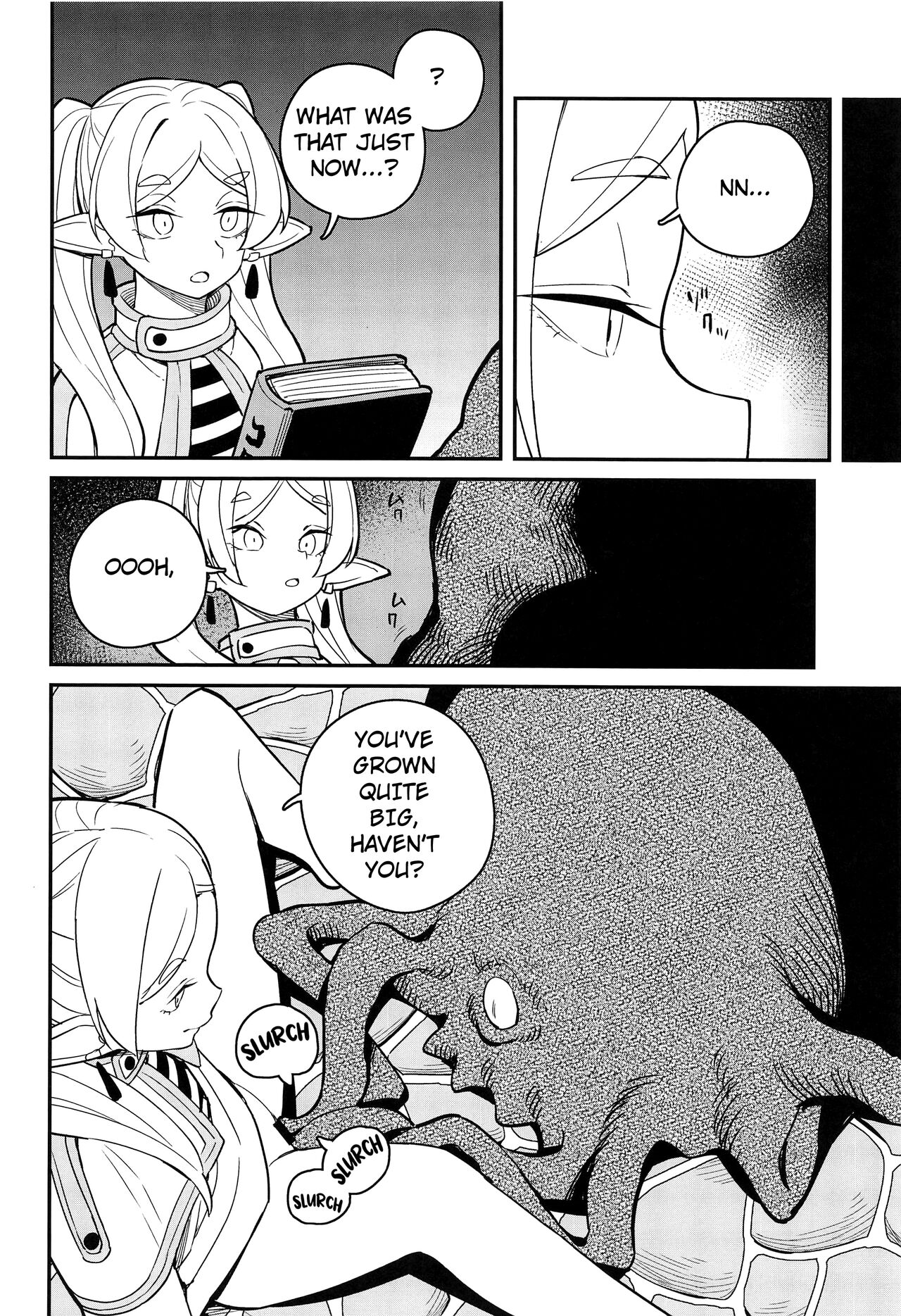 (C103) [Tanaka-ke no Kamo (Tanaka Ahiru)]Otoshiana kara no Dasshutsu(Sousou no Frieren) [English] [Kuraudo] Page 11