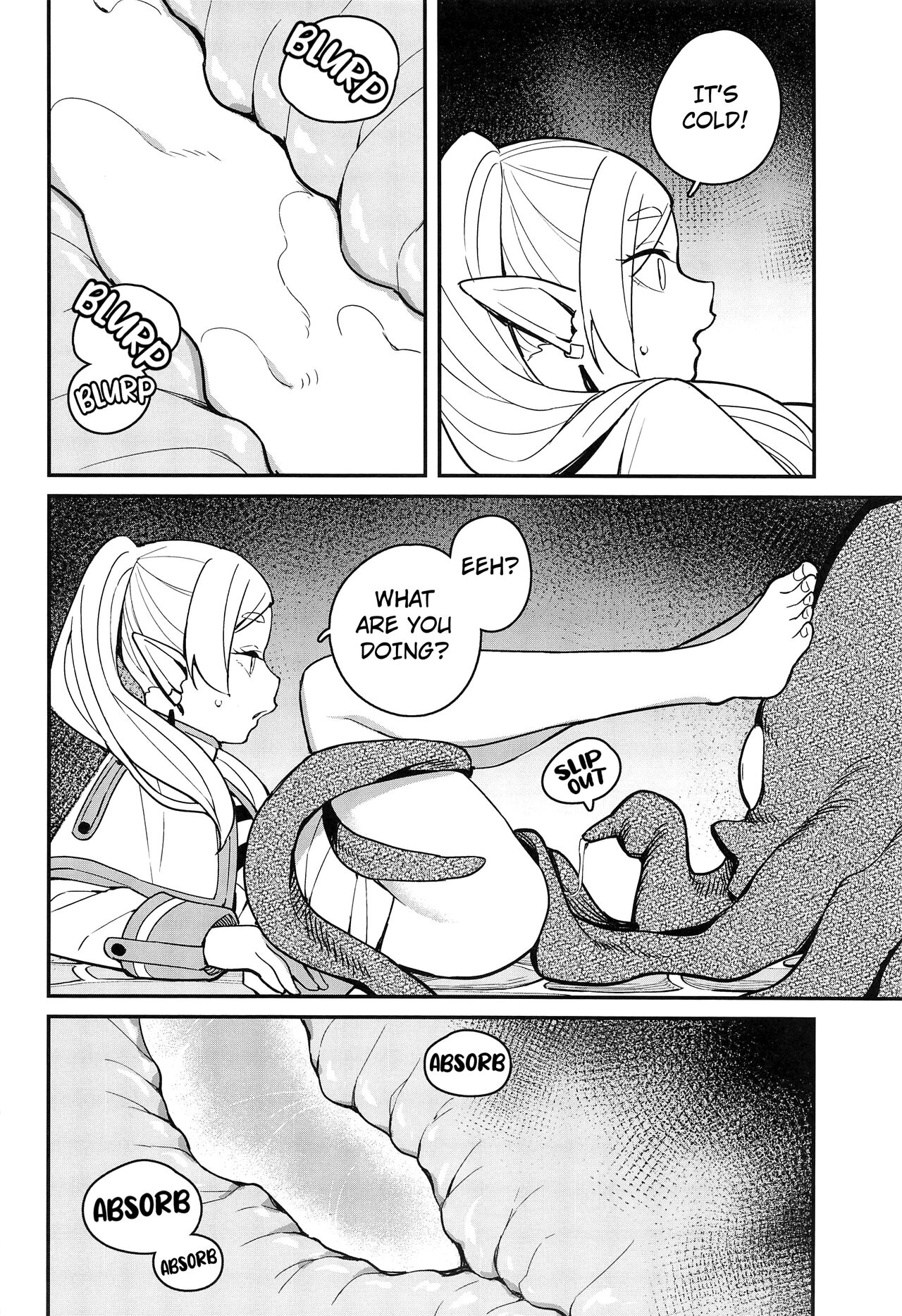 (C103) [Tanaka-ke no Kamo (Tanaka Ahiru)]Otoshiana kara no Dasshutsu(Sousou no Frieren) [English] [Kuraudo] Page 15