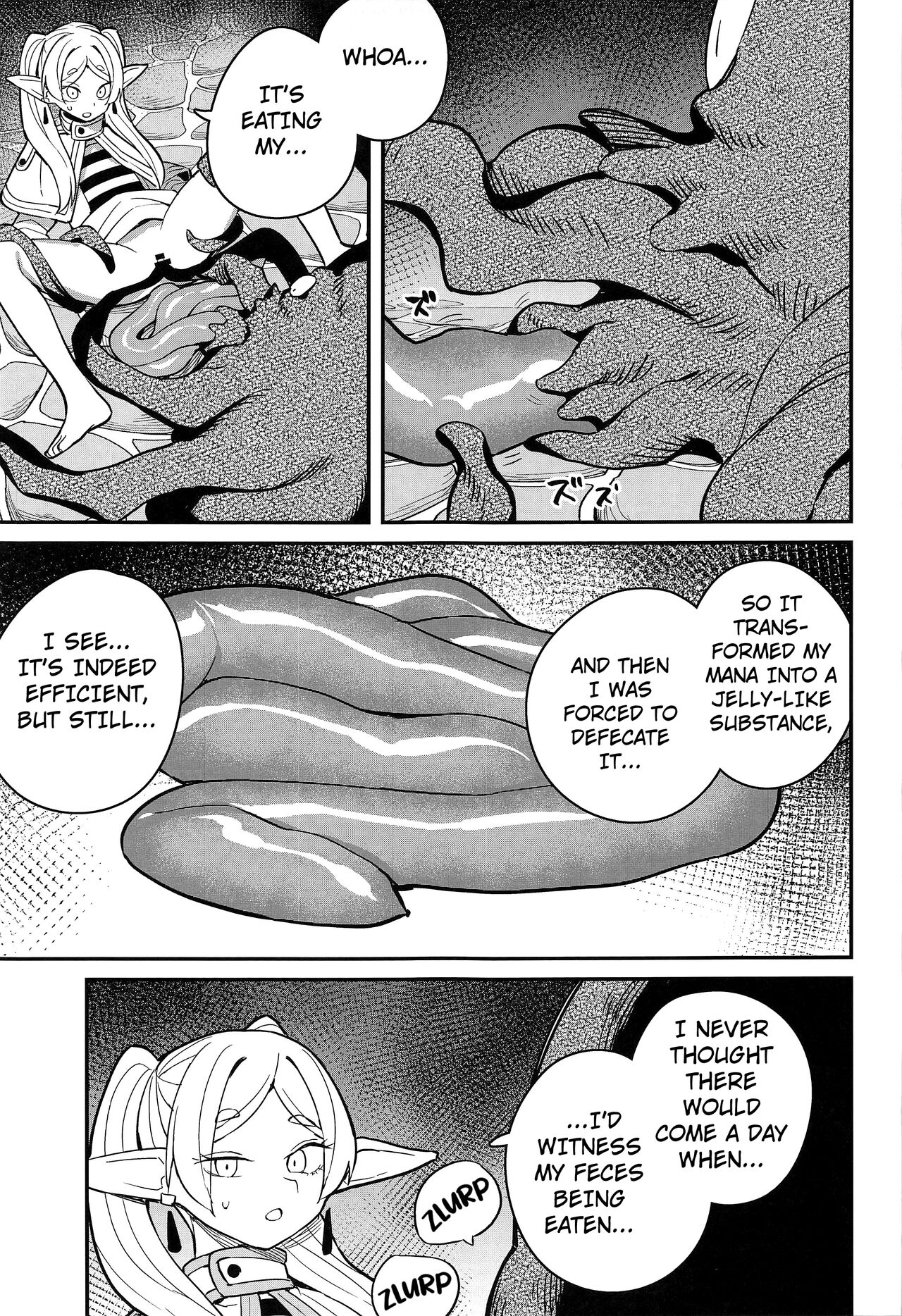 (C103) [Tanaka-ke no Kamo (Tanaka Ahiru)]Otoshiana kara no Dasshutsu(Sousou no Frieren) [English] [Kuraudo] Page 18