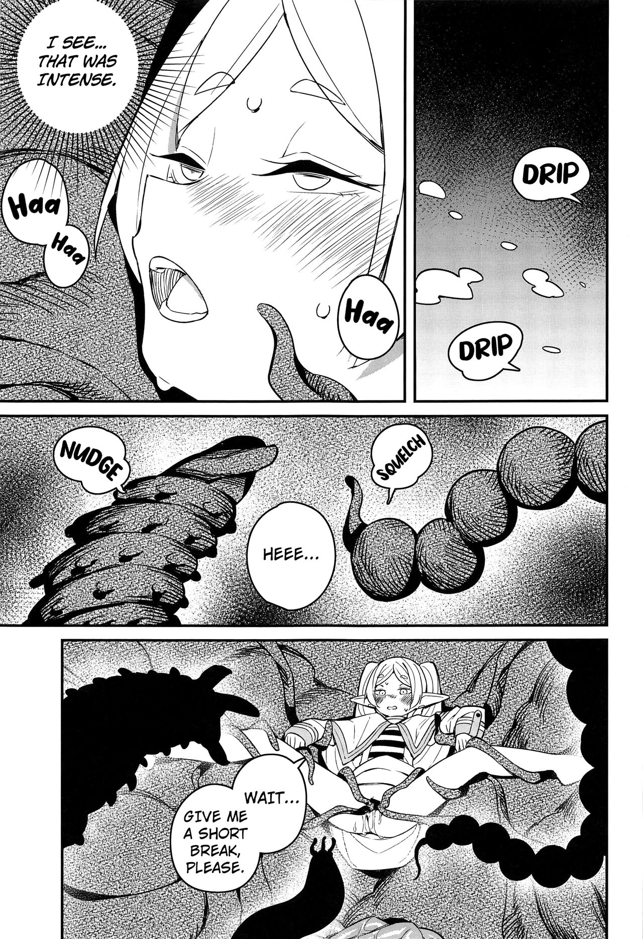 (C103) [Tanaka-ke no Kamo (Tanaka Ahiru)]Otoshiana kara no Dasshutsu(Sousou no Frieren) [English] [Kuraudo] Page 24