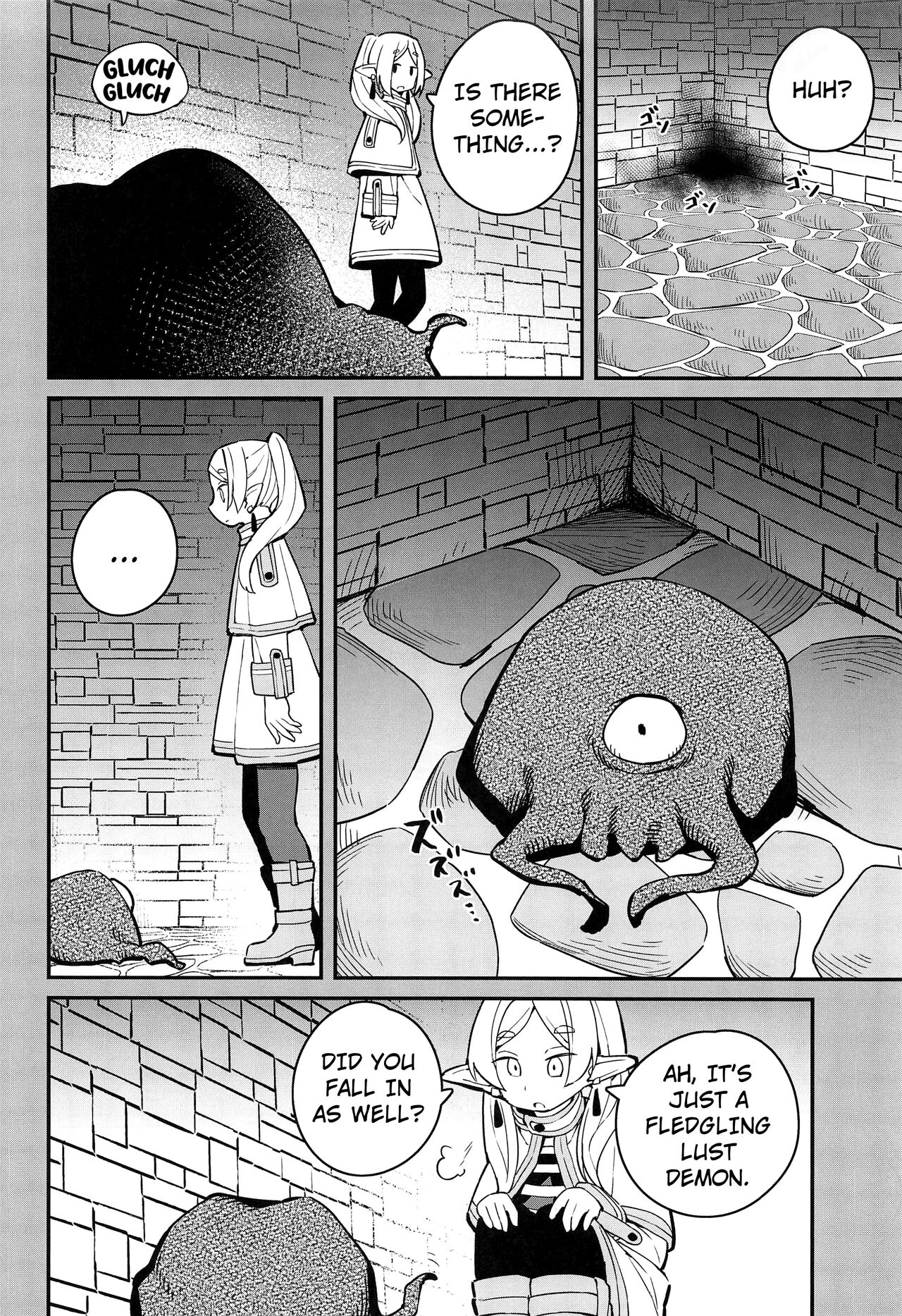 (C103) [Tanaka-ke no Kamo (Tanaka Ahiru)]Otoshiana kara no Dasshutsu(Sousou no Frieren) [English] [Kuraudo] Page 5