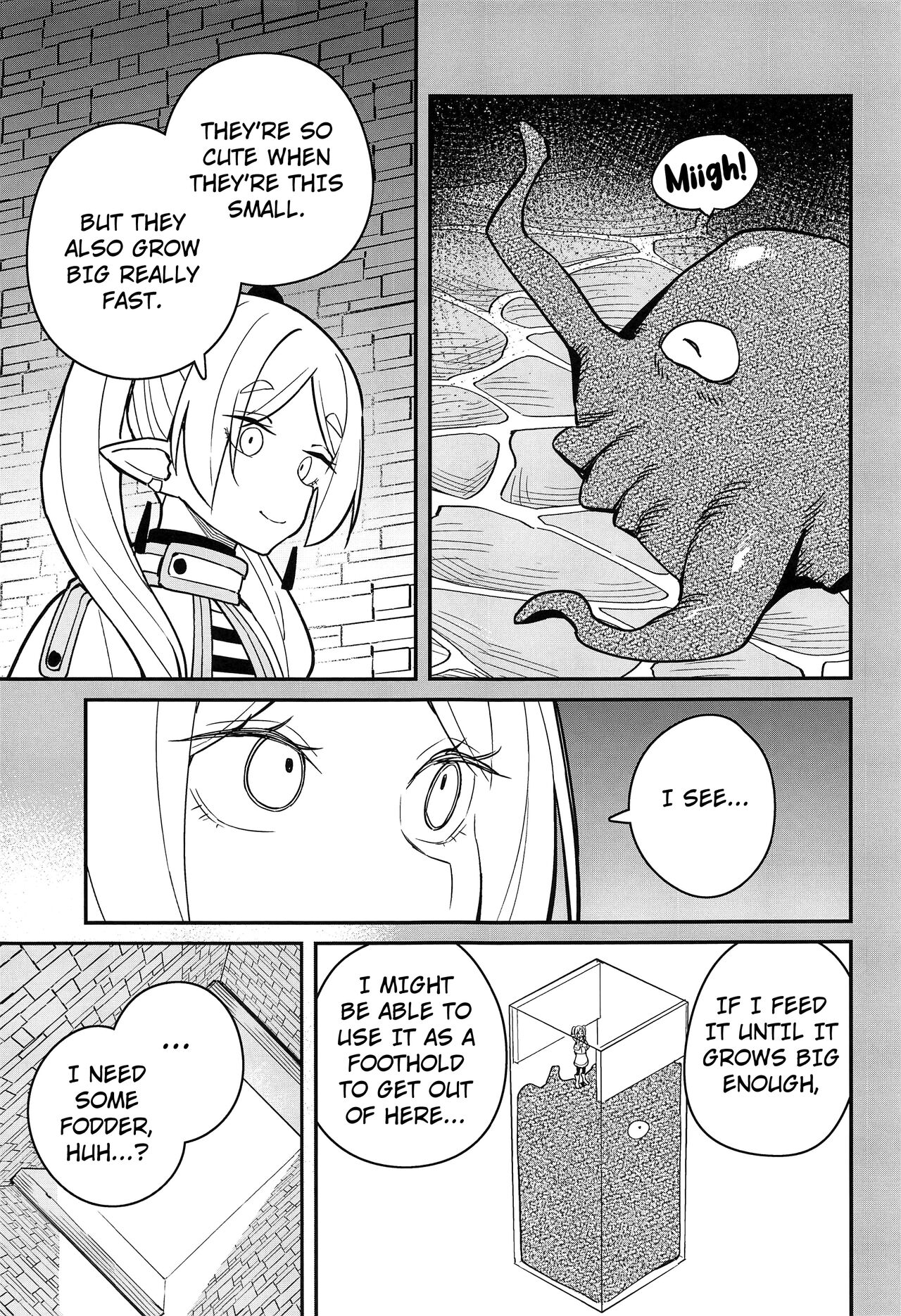 (C103) [Tanaka-ke no Kamo (Tanaka Ahiru)]Otoshiana kara no Dasshutsu(Sousou no Frieren) [English] [Kuraudo] Page 6