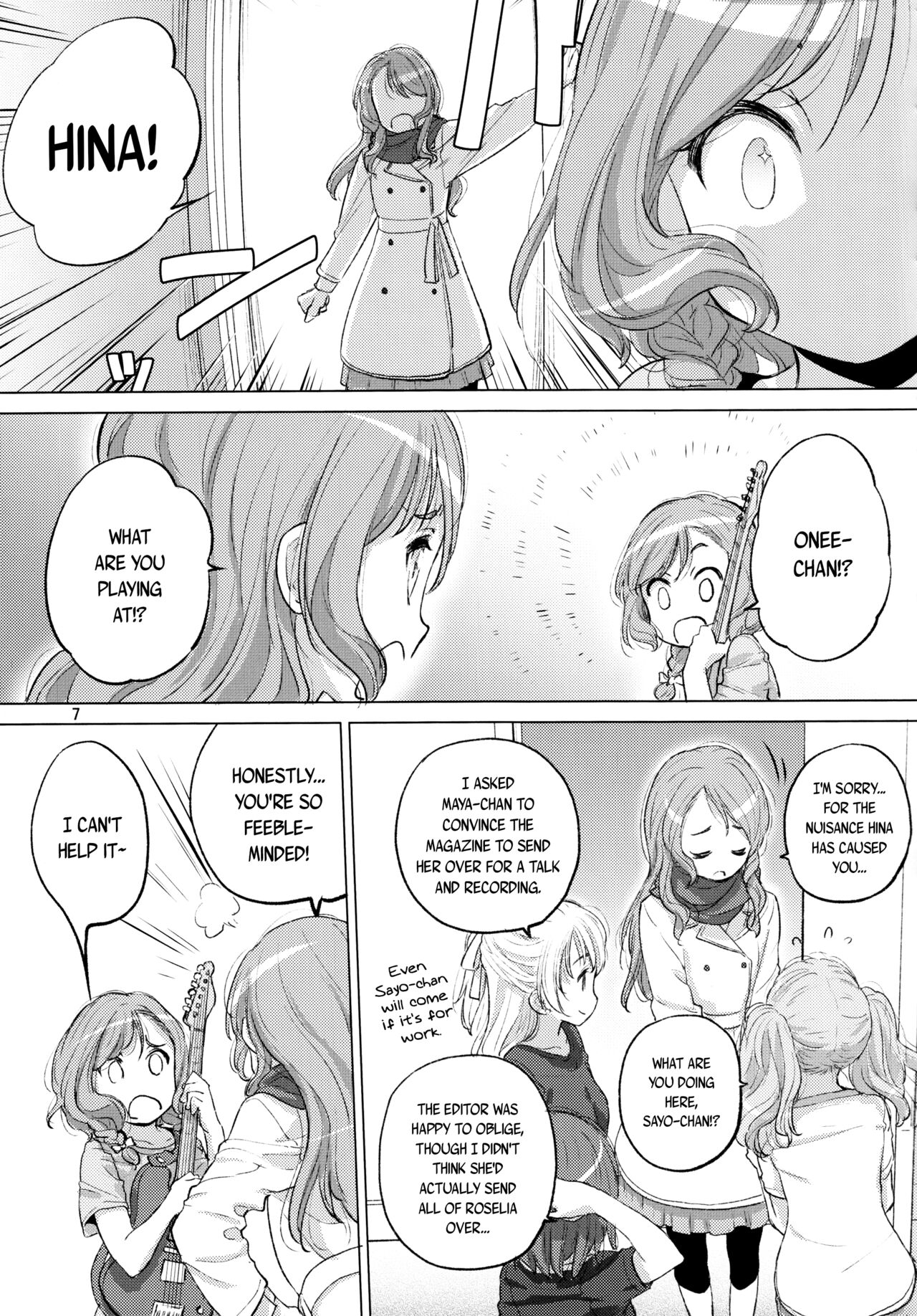 (C99) [VOLUTES (Kurogane Kenn)]Futago no Kyuusoku - Le Repos des Jumelles | The Twins' Relaxation(BanG Dream!) [English] [/u/ scanlations] Page 7