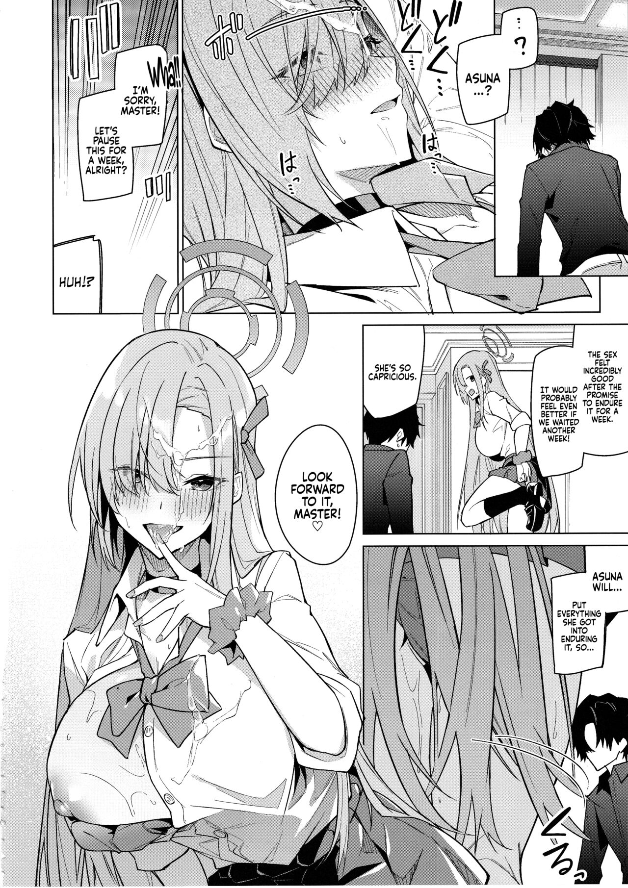 (C103) [Jun Tokuchuu Kuro Mask (Hetaren)]Asuna to Isshuukan Go ni. | With Asuna after a week apart.(Blue Archive) [Coffedrug] [English] Page 11