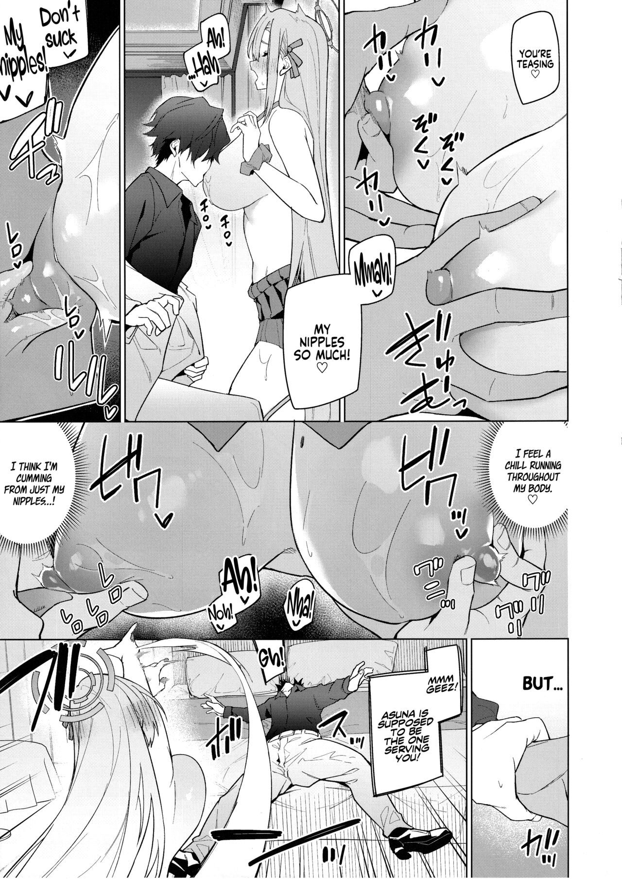 (C103) [Jun Tokuchuu Kuro Mask (Hetaren)]Asuna to Isshuukan Go ni. | With Asuna after a week apart.(Blue Archive) [Coffedrug] [English] Page 16