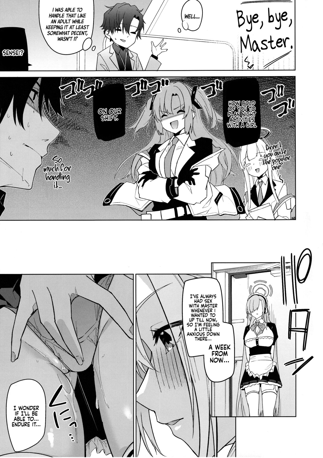 (C103) [Jun Tokuchuu Kuro Mask (Hetaren)]Asuna to Isshuukan Go ni. | With Asuna after a week apart.(Blue Archive) [Coffedrug] [English] Page 4