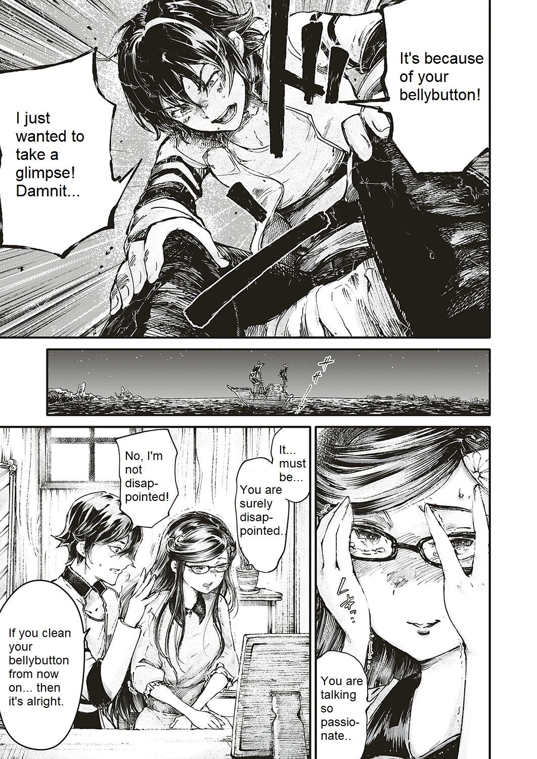 [Ishikawa Hirodi]Soukai no Heso Kaizoku Ch. 4 Discovered | Navel Fetish Pirates 4(COMIC ExE 17) [English] [Digital] Page 14