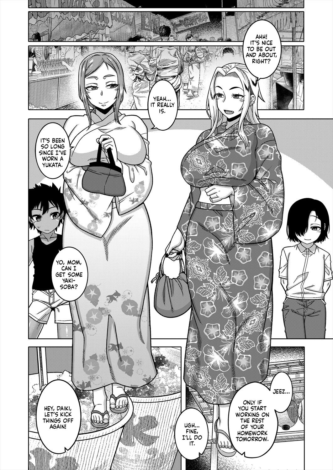 [Takatsu]Boku no Kaa-chan to Ore no Mama Ch. 3(COMIC MILF 2024-04 Vol. 77) [English] [flash11] [Digital] Page 22