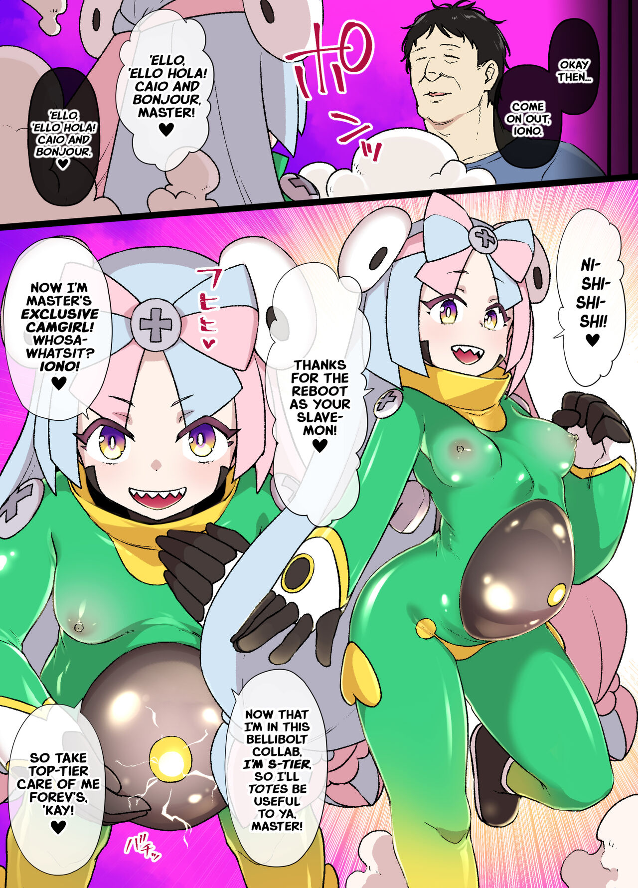 [Kusayarou]Slave Ball Sennou ~Nanjamo & Harabarie Hen~ | Slave Ball Brainwashing: Iono and Bellibolt(Pokémon Scarlet & Violet) Page 9