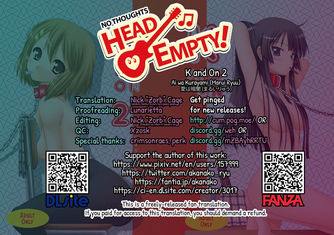 [Ai wa Kurayami (Marui Ryuu)]KでON2(K-ON!) [English] [head empty] [Digital] Page 22