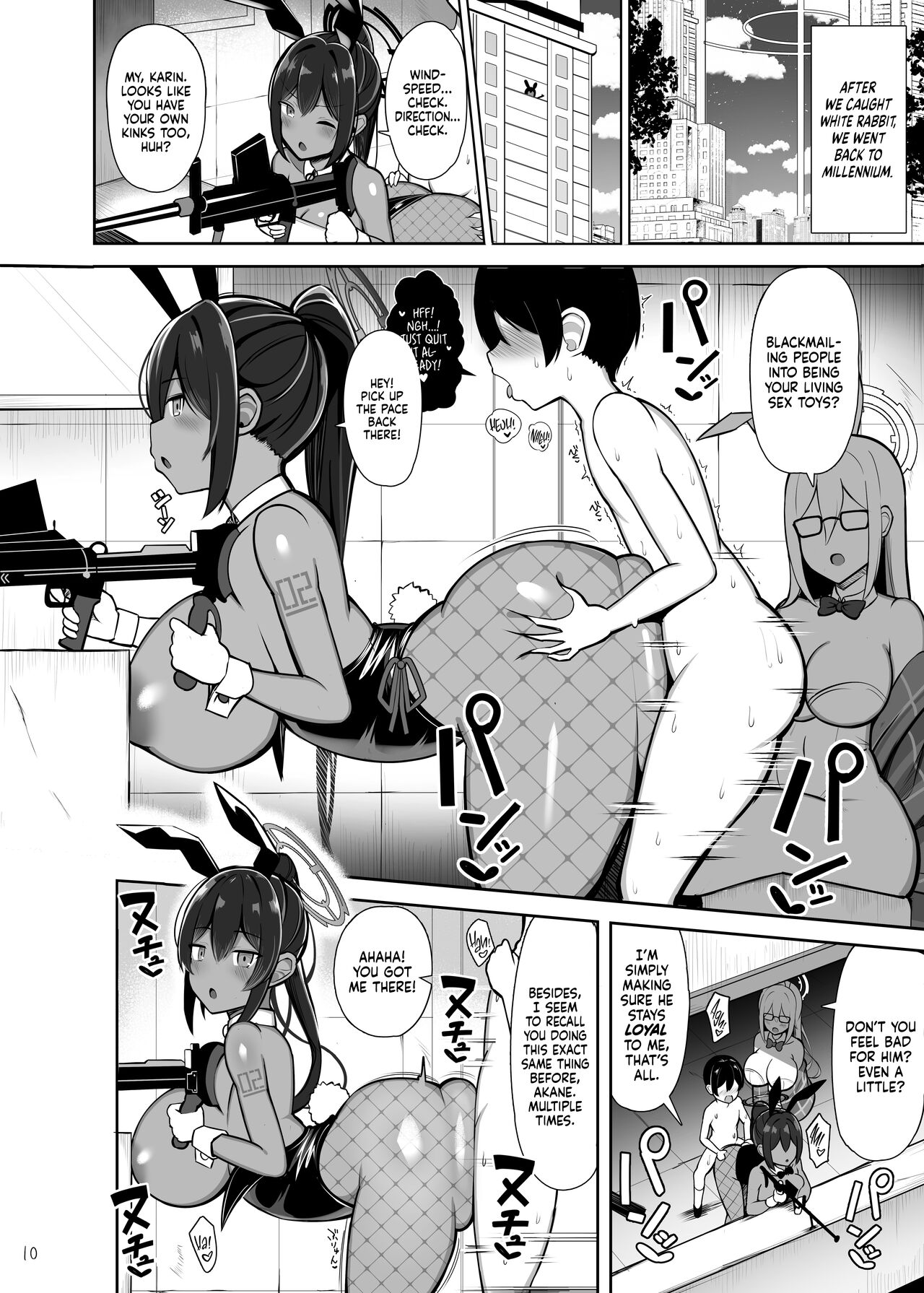 [Fly Dish (Jakko)]Usagi no Koubi | Fucking Like Rabbits(Blue Archive) [English] [Sloppy Seconds] [Digital] Page 9