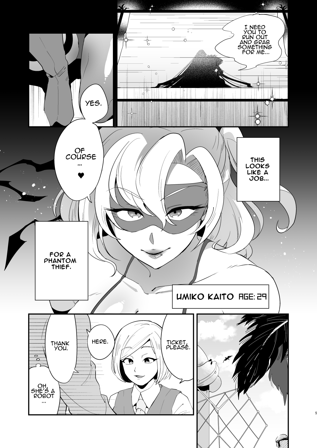 [Muchuu Yakou (Kuromori Yaga)]Ponkotsu Oho Goe Kaitou no Karei naru Ingi | The Magnificent Sex Techniques of an Incompetent Vulgar Moanin' Phantom Thief[English] [Reforged] Page 4