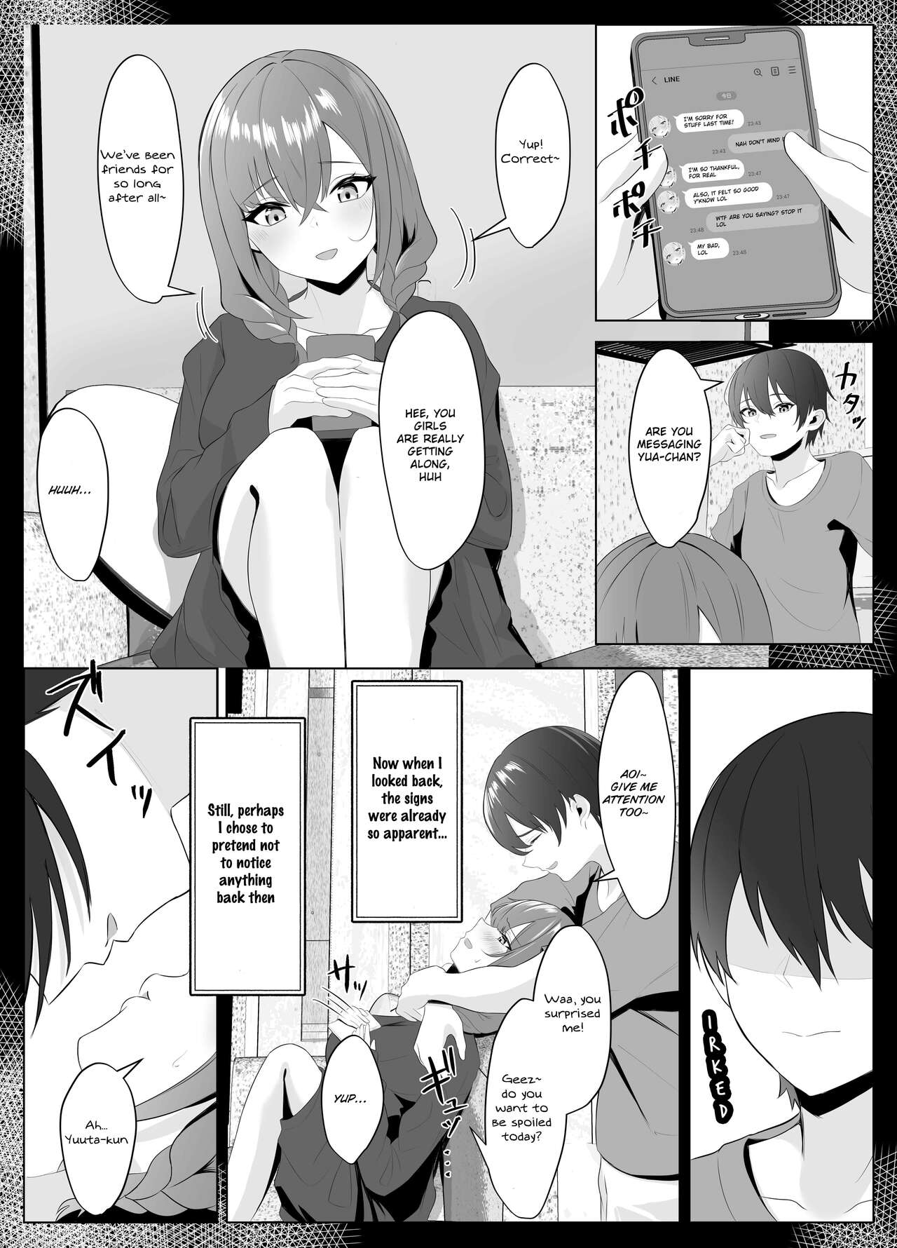 [Kuroshiba Suko]Nonke datta Kanojo ga Futanari Shinyuu ni NTR made | My Girlfriend and Her Best Friend Who NTR'd Me[English] [aoru12] Page 22