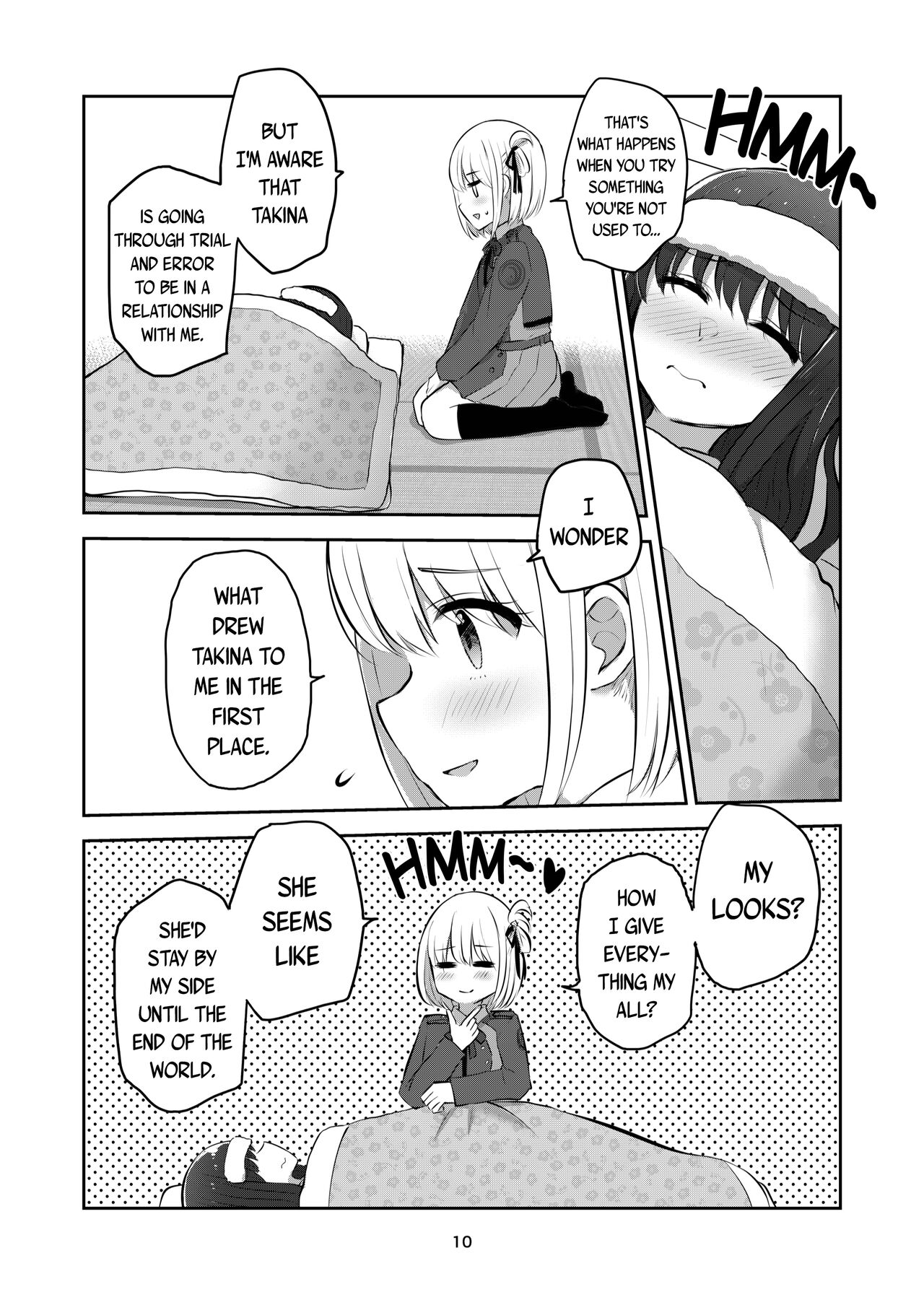 [Kyou Majo! (Uemura Navia)]Kimi to Watashi no, Kankei no, Shoumei. | The Proof of Our Relationship(Lycoris Recoil) [English] [/u/ scanlations] [Digital] Page 10