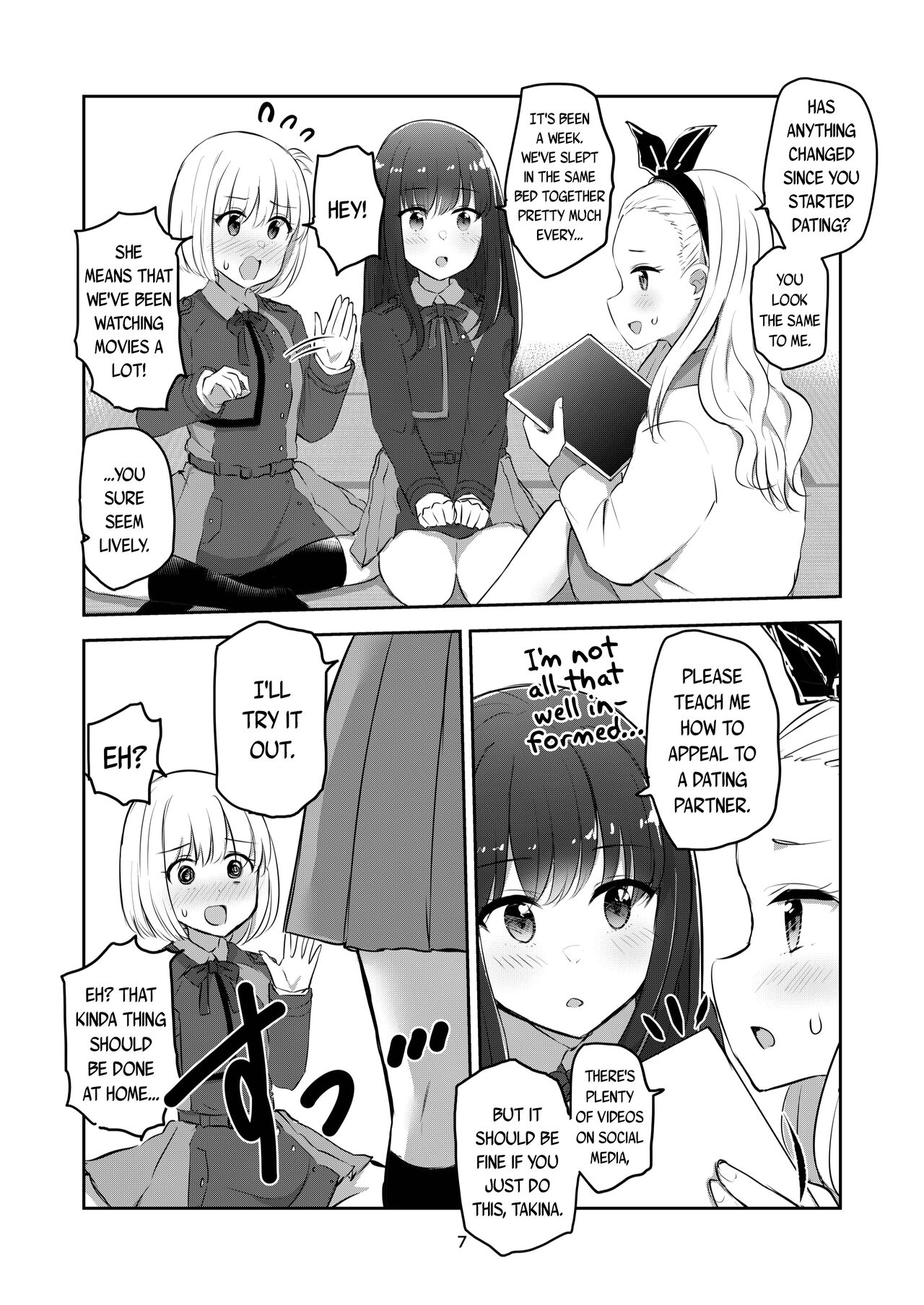 [Kyou Majo! (Uemura Navia)]Kimi to Watashi no, Kankei no, Shoumei. | The Proof of Our Relationship(Lycoris Recoil) [English] [/u/ scanlations] [Digital] Page 7