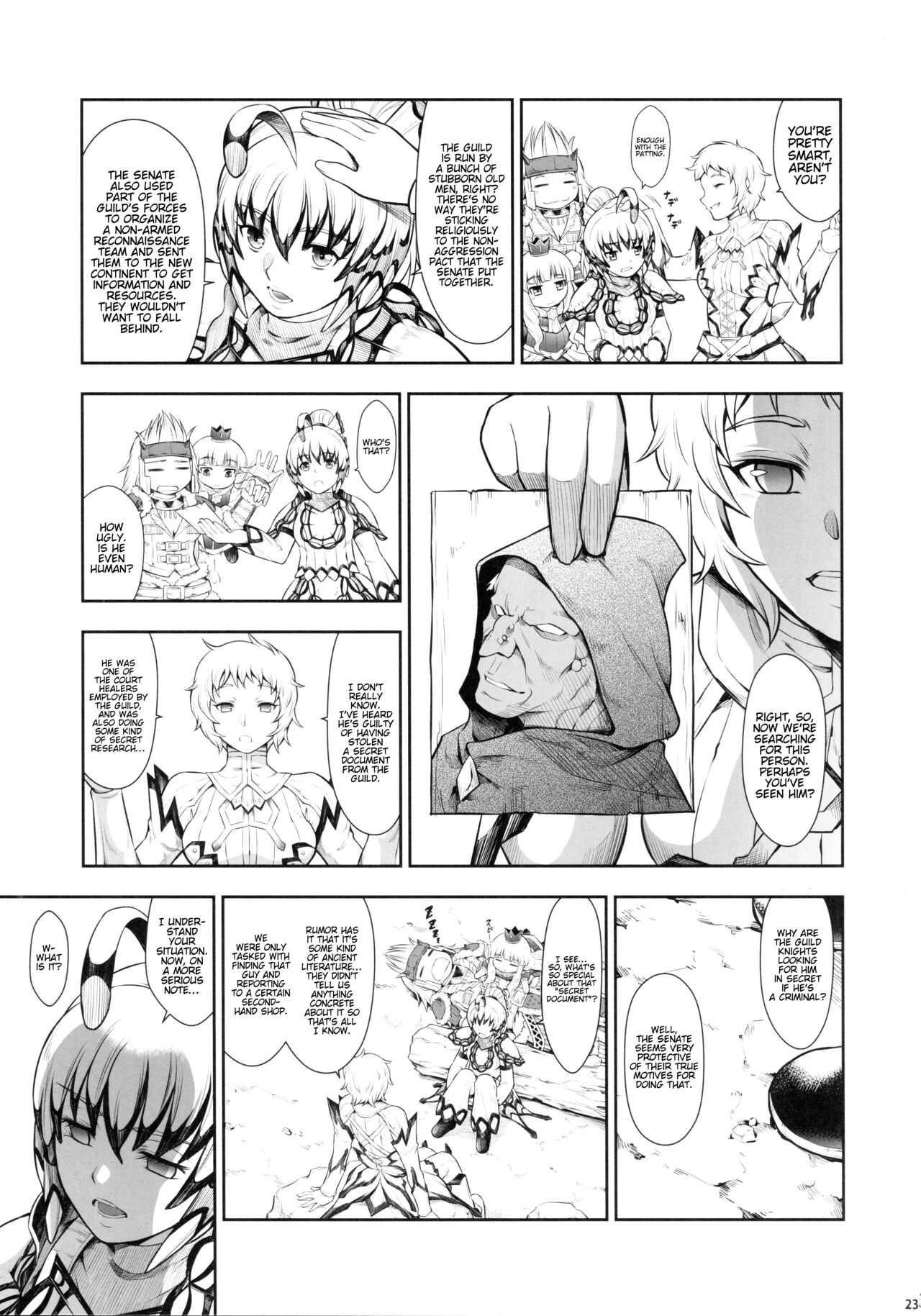 (C103) [Yokohama Junky (Makari Tohru)]Solo Hunter no Seitai WORLD 10(Monster Hunter) [English] [Kinsei Translations] Page 22