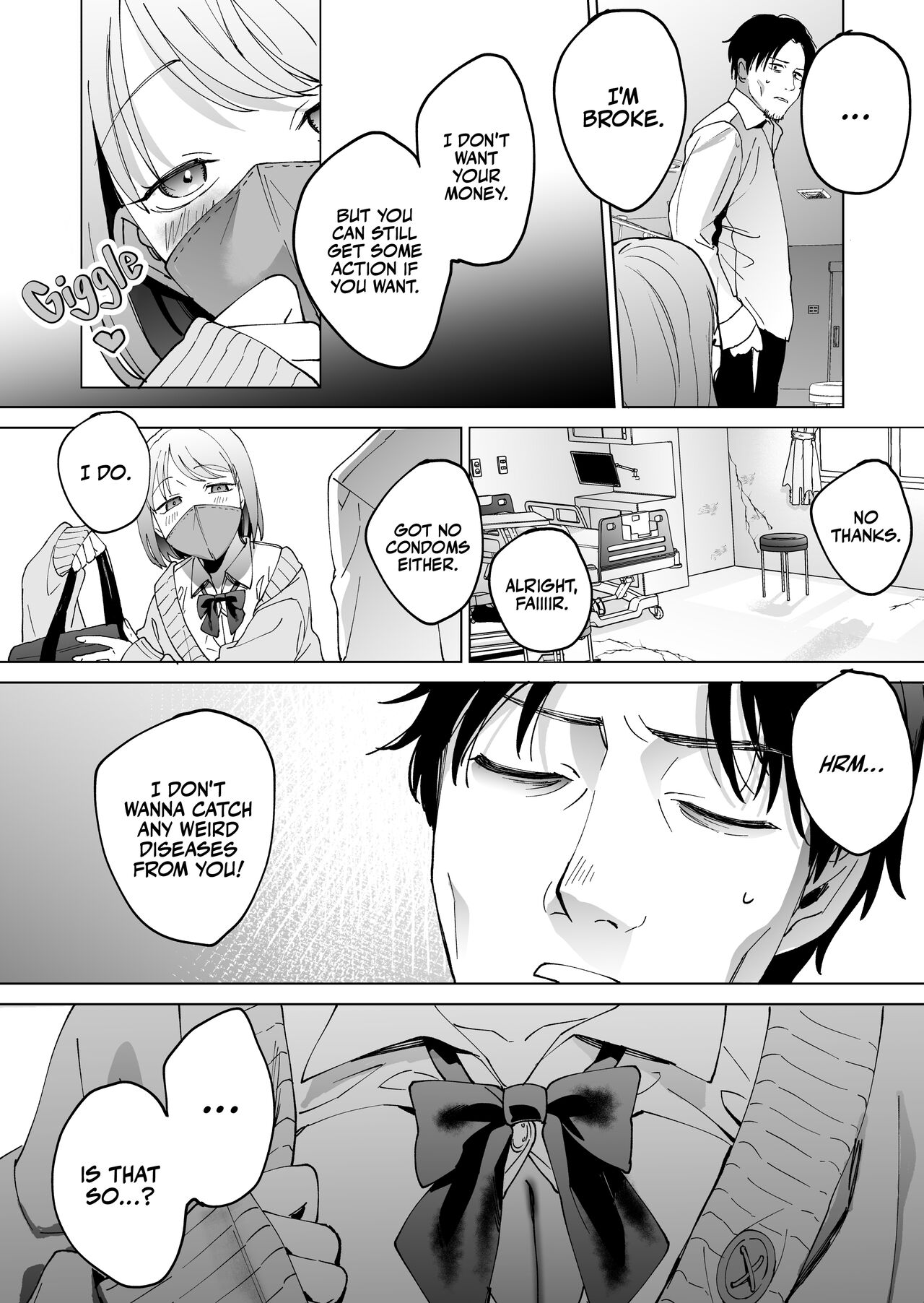 [Manmaya (Same Manma)]Jinsei Sayonara 5 byou-mae, Nazo-JK ni Kuwareru | Devoured by a Mysterious High School Girl 5 Seconds before I Bid My Life Farewell[English] [korafu] [Digital] Page 5