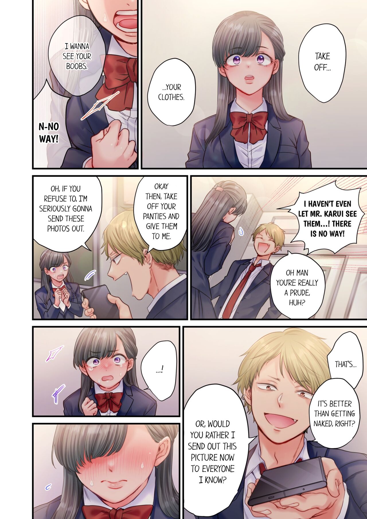 [Izumi Uni]Skirt no Naka, Netorare-chuu. ~ Fuuki Iin wa Furyou ni Zettai Fukujuu desu 1 | NTR Underneath Her Skirt 1[English] [Decensored] Page 11
