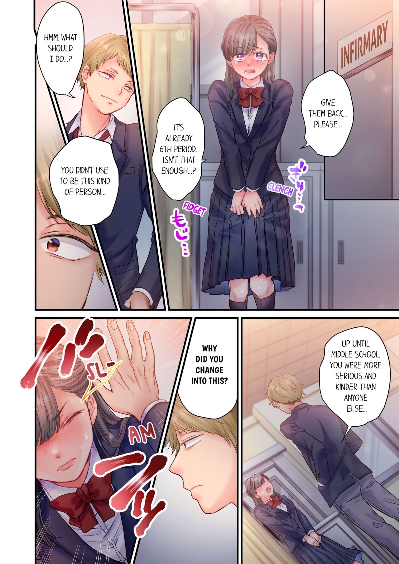 [Izumi Uni]Skirt no Naka, Netorare-chuu. ~ Fuuki Iin wa Furyou ni Zettai Fukujuu desu 1 | NTR Underneath Her Skirt 1[English] [Decensored] Page 15