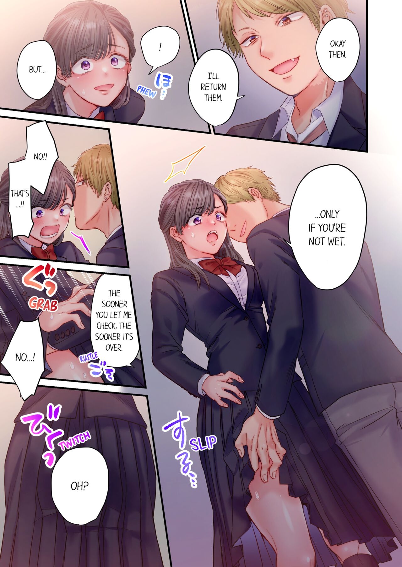[Izumi Uni]Skirt no Naka, Netorare-chuu. ~ Fuuki Iin wa Furyou ni Zettai Fukujuu desu 1 | NTR Underneath Her Skirt 1[English] [Decensored] Page 16