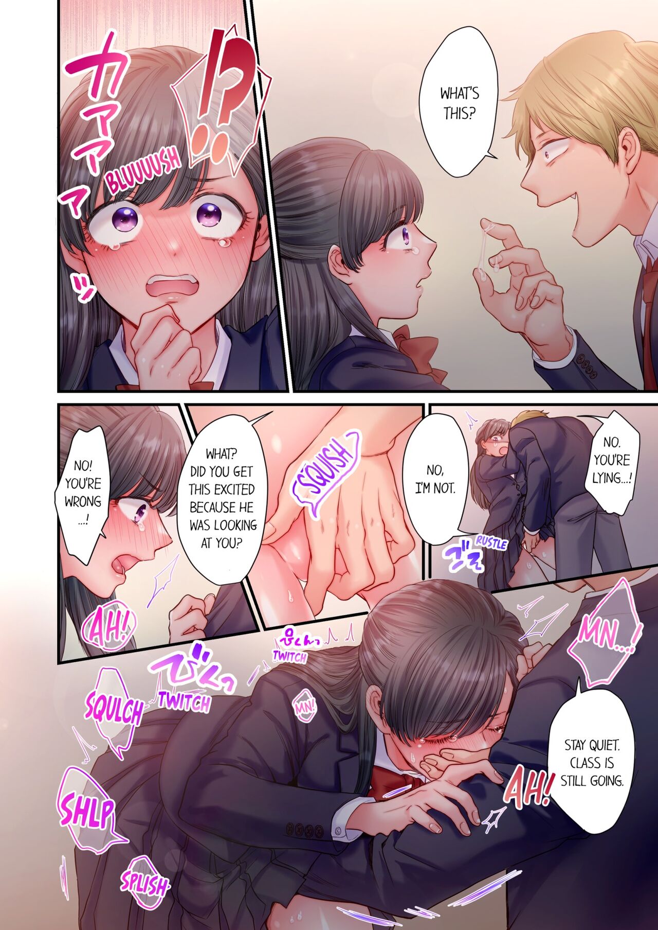 [Izumi Uni]Skirt no Naka, Netorare-chuu. ~ Fuuki Iin wa Furyou ni Zettai Fukujuu desu 1 | NTR Underneath Her Skirt 1[English] [Decensored] Page 17