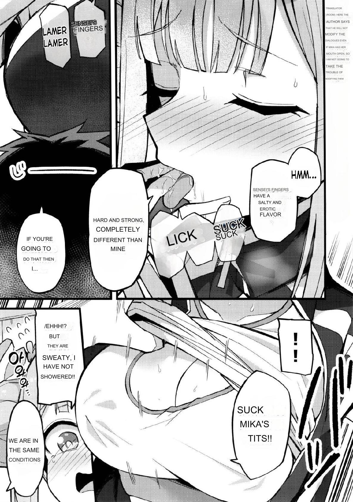 (C102) [Miracle Burn (Himiya Zyo-zu)]Mika, Koe Osaete. | Mika, Keep Your Voice Down.(Blue Archive) [English] Page 10