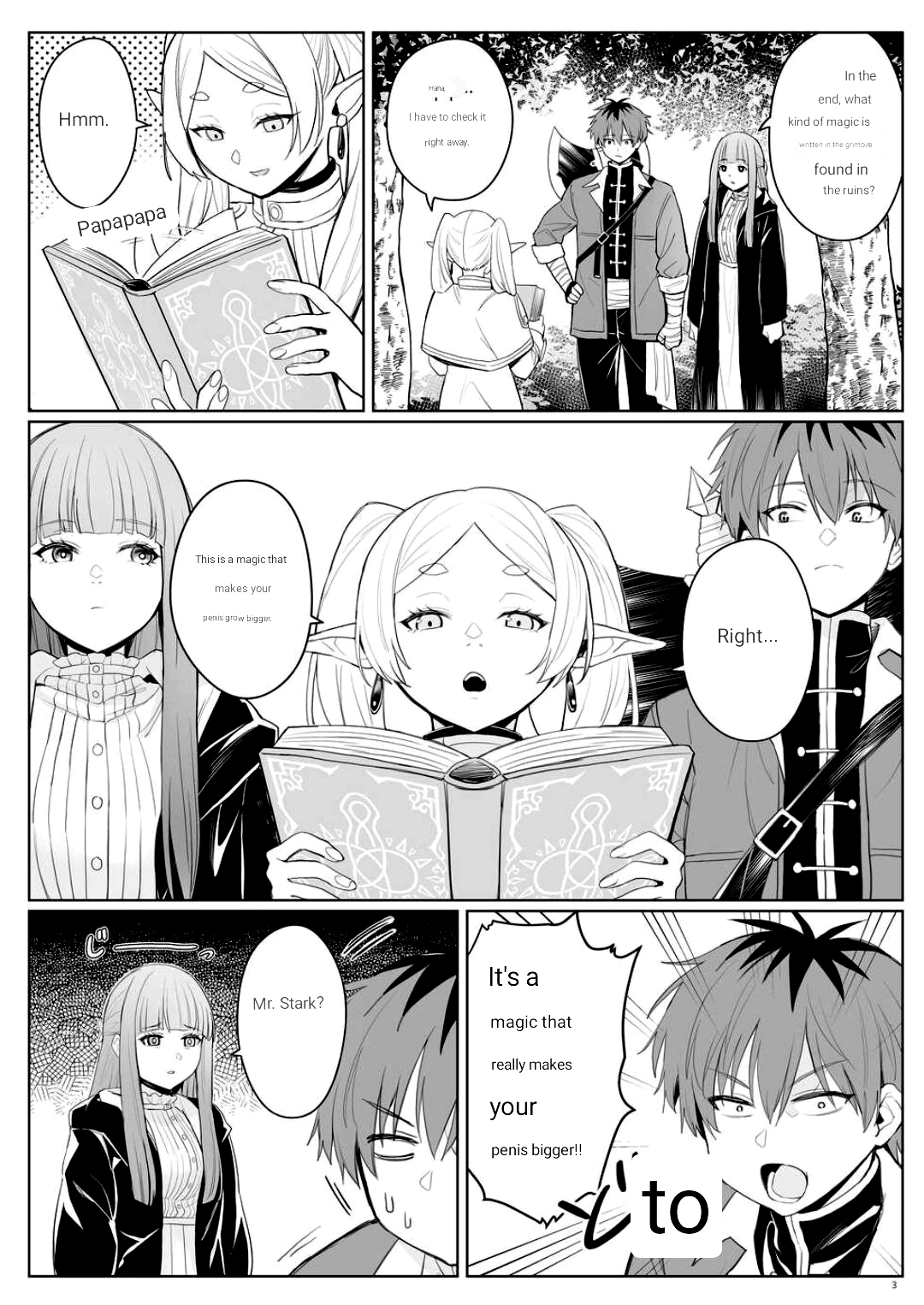 [COMEX (Zhen Lu)]Chinchin ga Ookiku Naru Mahou(Sousou no Frieren) [ENGLISH] [MTL] Page 2