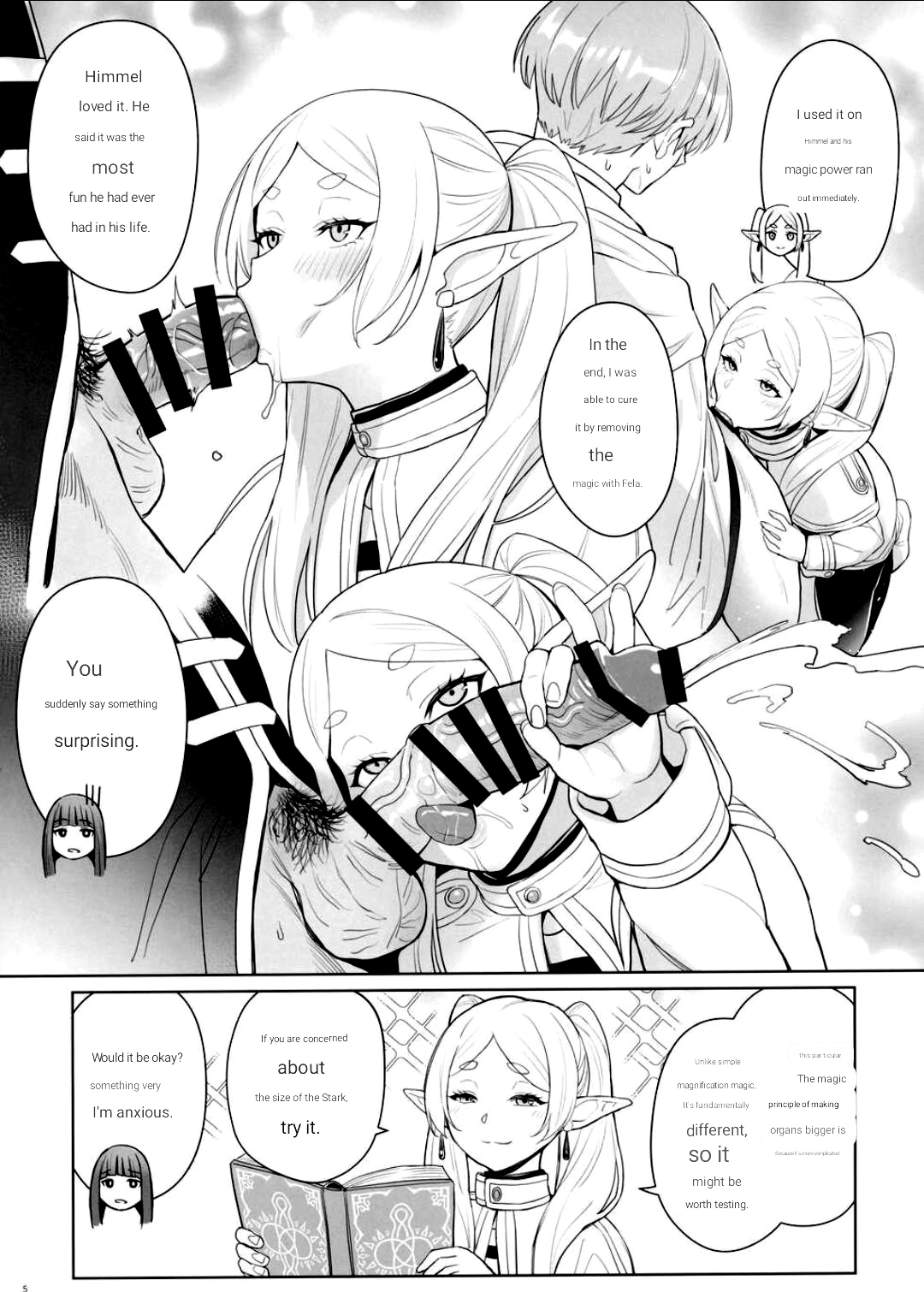 [COMEX (Zhen Lu)]Chinchin ga Ookiku Naru Mahou(Sousou no Frieren) [ENGLISH] [MTL] Page 4
