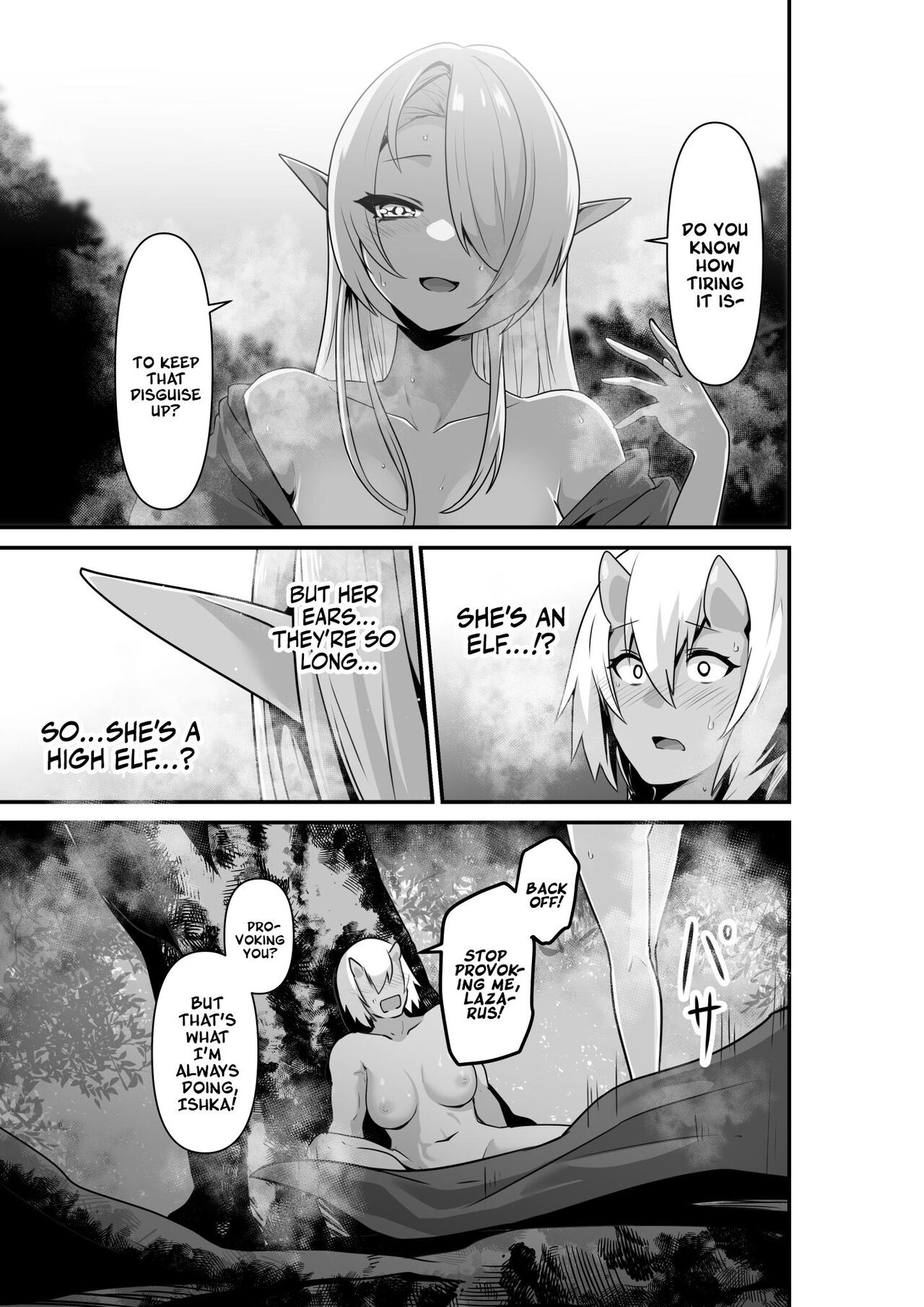 [HASHIOKI (Otemoto)]Elf to Orge ga Love-love Ecchi suru Ohanashi | Passionate Ogre And Elf Sex[English] [A Cool Person] Page 15