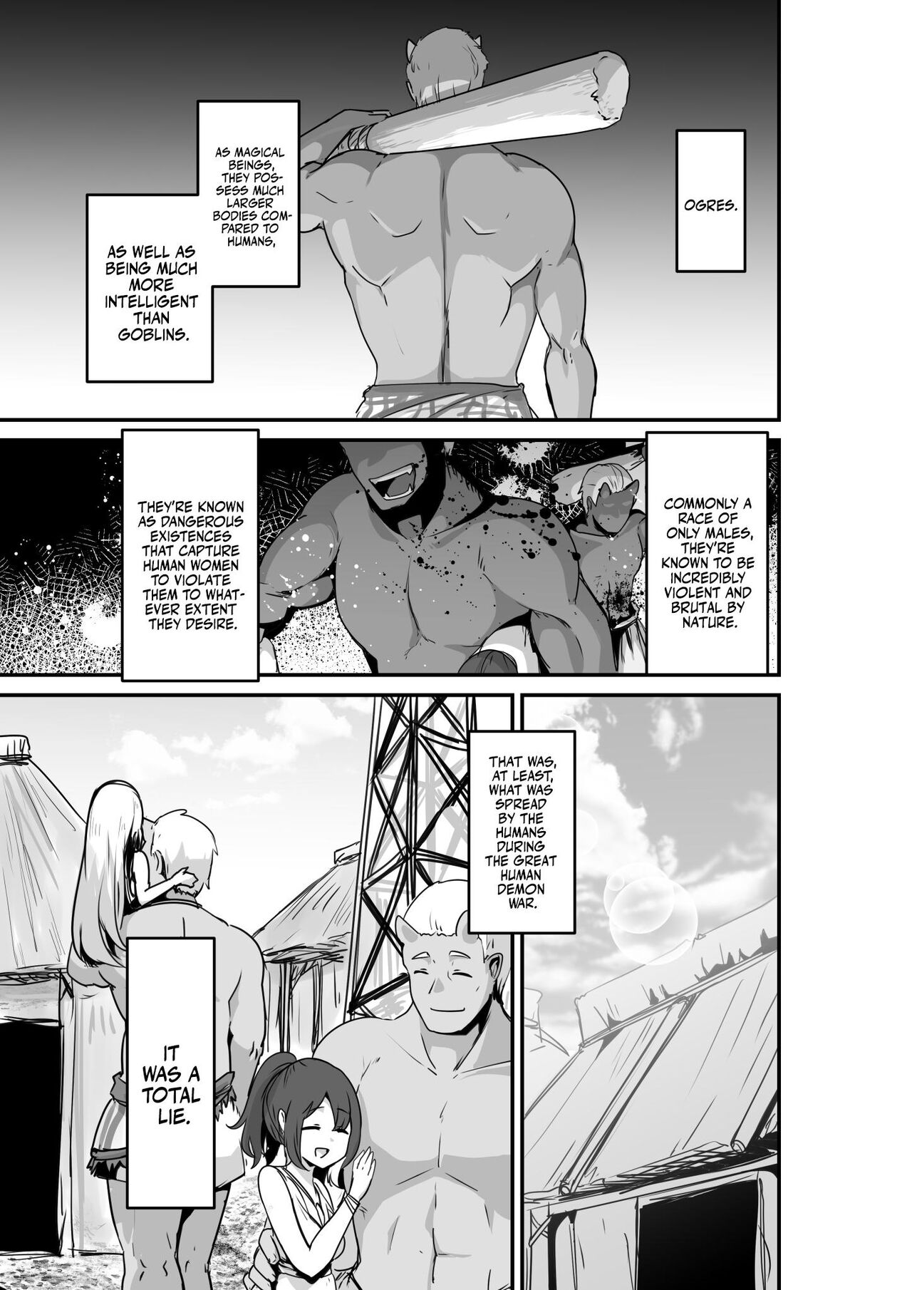[HASHIOKI (Otemoto)]Elf to Orge ga Love-love Ecchi suru Ohanashi | Passionate Ogre And Elf Sex[English] [A Cool Person] Page 3