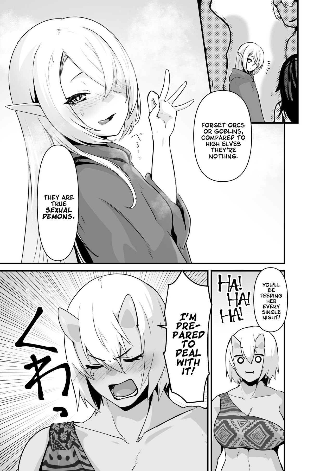 [HASHIOKI (Otemoto)]Elf to Orge ga Love-love Ecchi suru Ohanashi | Passionate Ogre And Elf Sex[English] [A Cool Person] Page 45