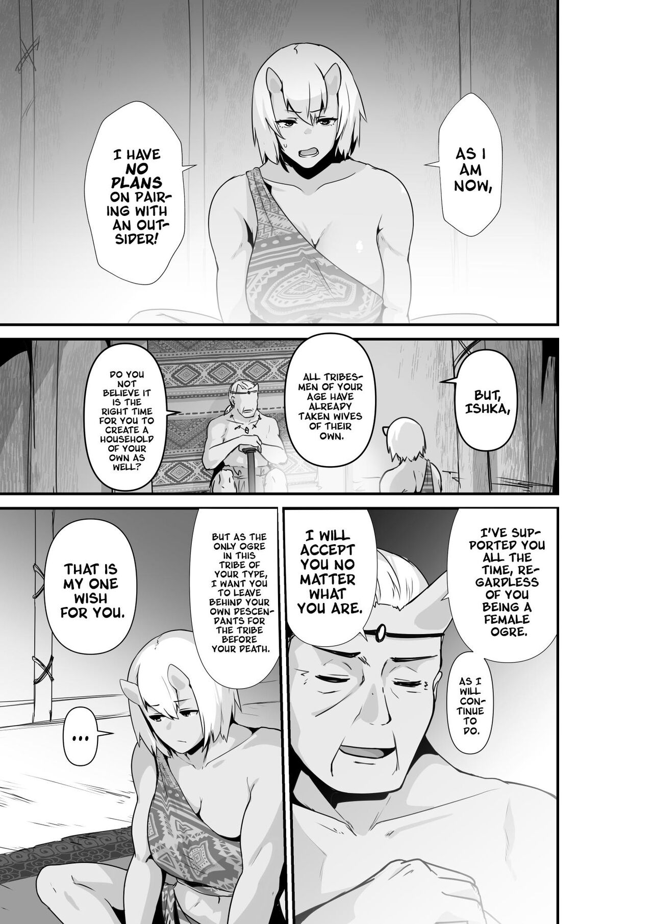 [HASHIOKI (Otemoto)]Elf to Orge ga Love-love Ecchi suru Ohanashi | Passionate Ogre And Elf Sex[English] [A Cool Person] Page 5