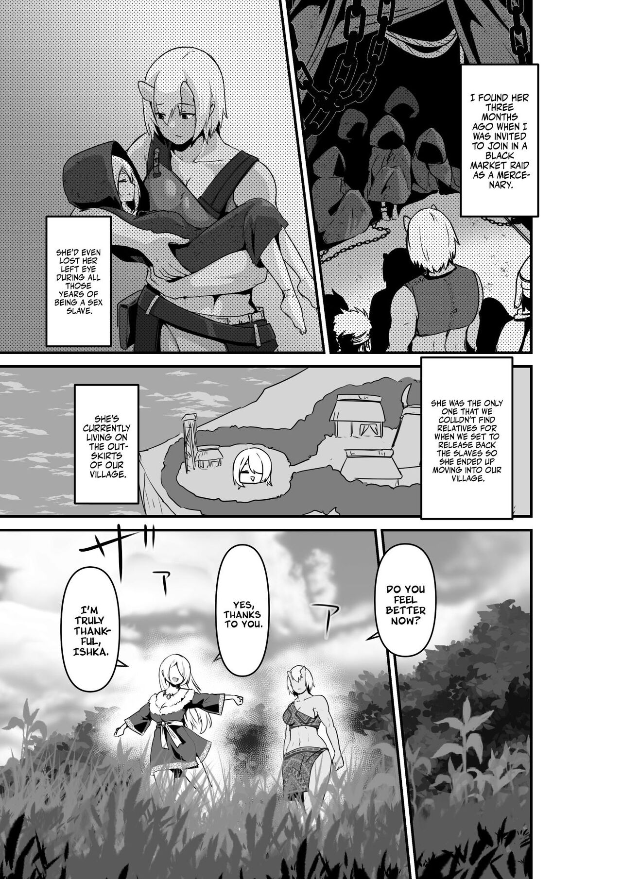 [HASHIOKI (Otemoto)]Elf to Orge ga Love-love Ecchi suru Ohanashi | Passionate Ogre And Elf Sex[English] [A Cool Person] Page 7