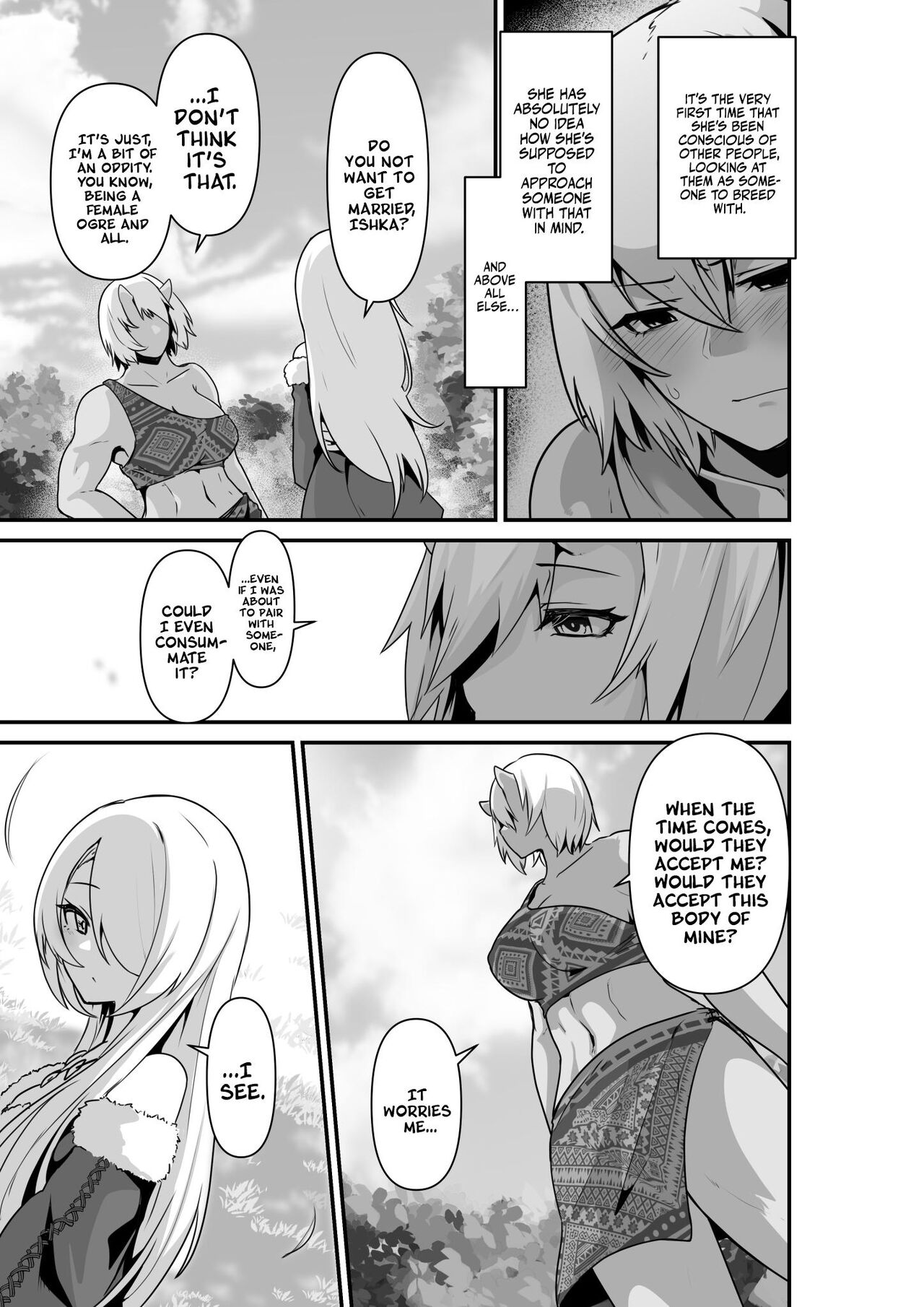 [HASHIOKI (Otemoto)]Elf to Orge ga Love-love Ecchi suru Ohanashi | Passionate Ogre And Elf Sex[English] [A Cool Person] Page 9