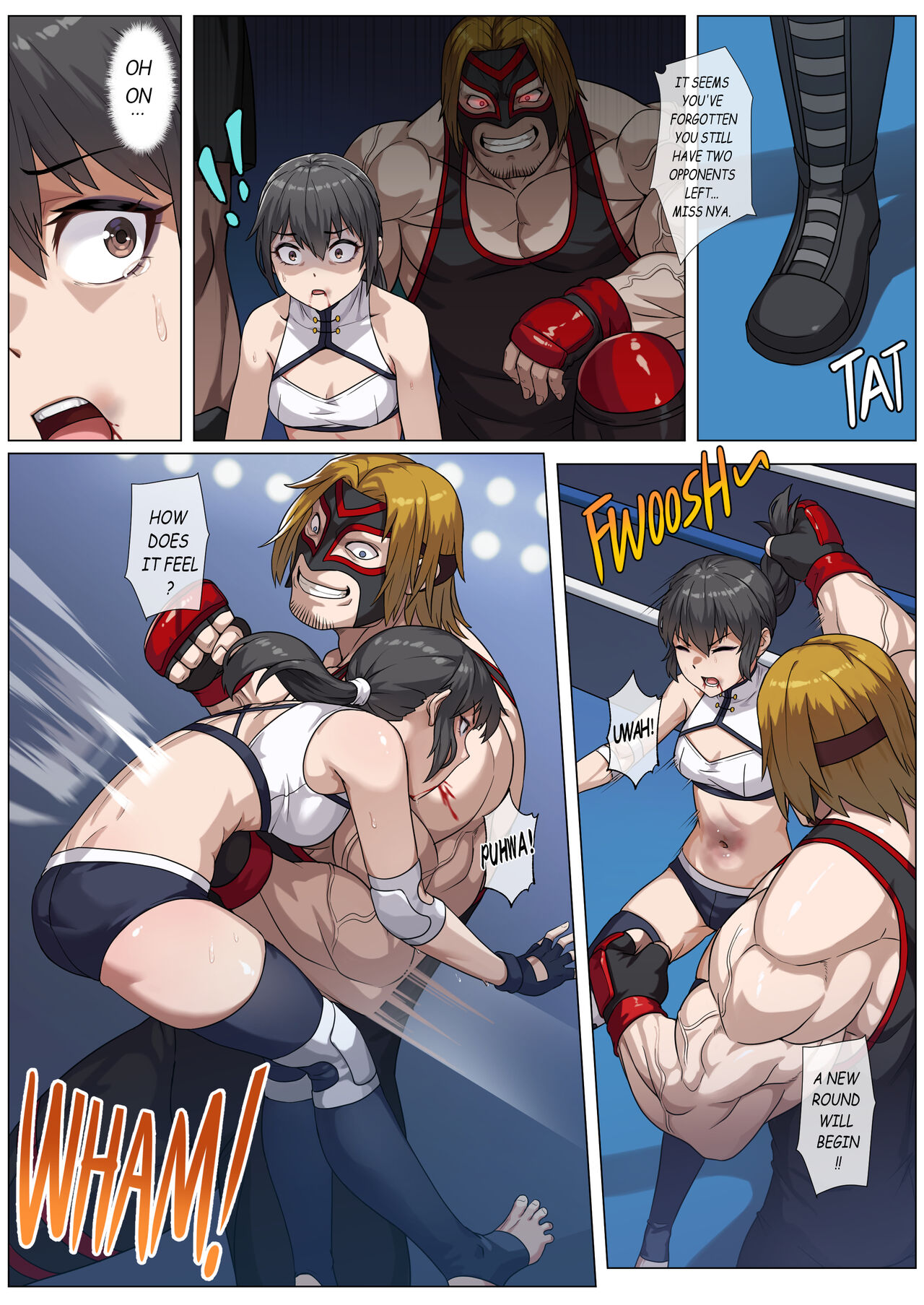 [FANBOX][正経同人(彥)]妮婭の腹擊地獄[English] Page 10