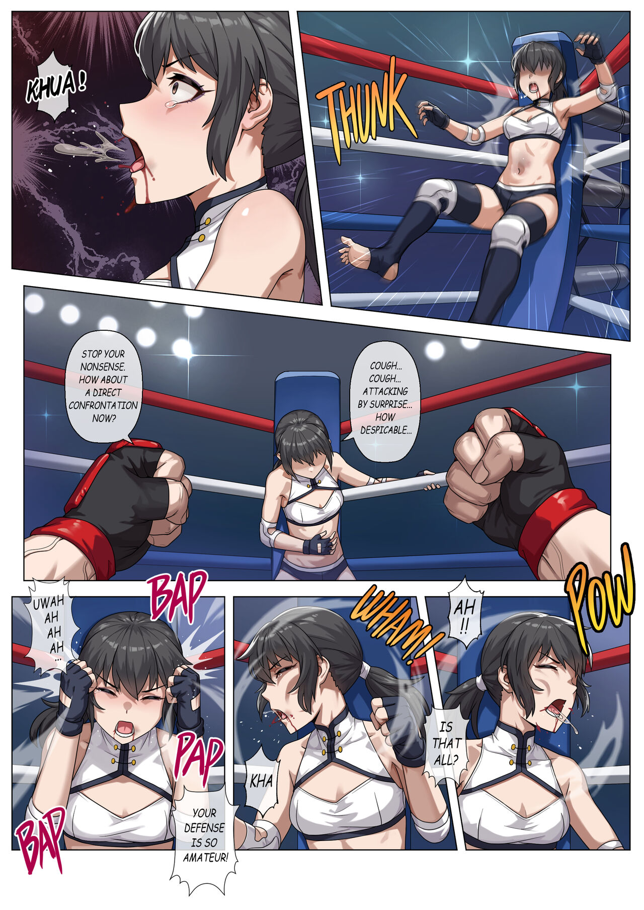[FANBOX][正経同人(彥)]妮婭の腹擊地獄[English] Page 11