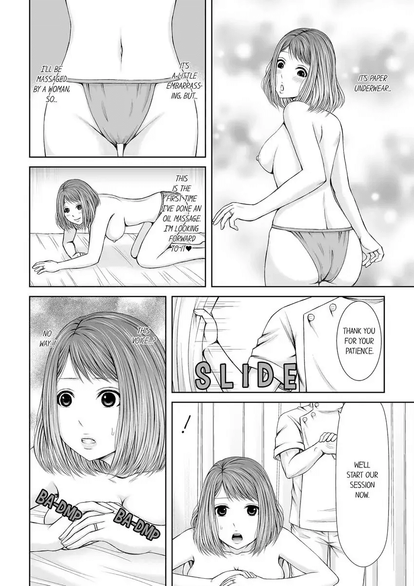 [Icelatte]Seitraishi ni Jirasare Tsuzuketa Tsuma ~Otto ni wa Ienai Nureiki Massage 1-6 | A Wife who Gets Teased Continually by a Masseur ー A Massage that Makes Me Cum Behind My Husband’s Back 1-6[English] Page 36