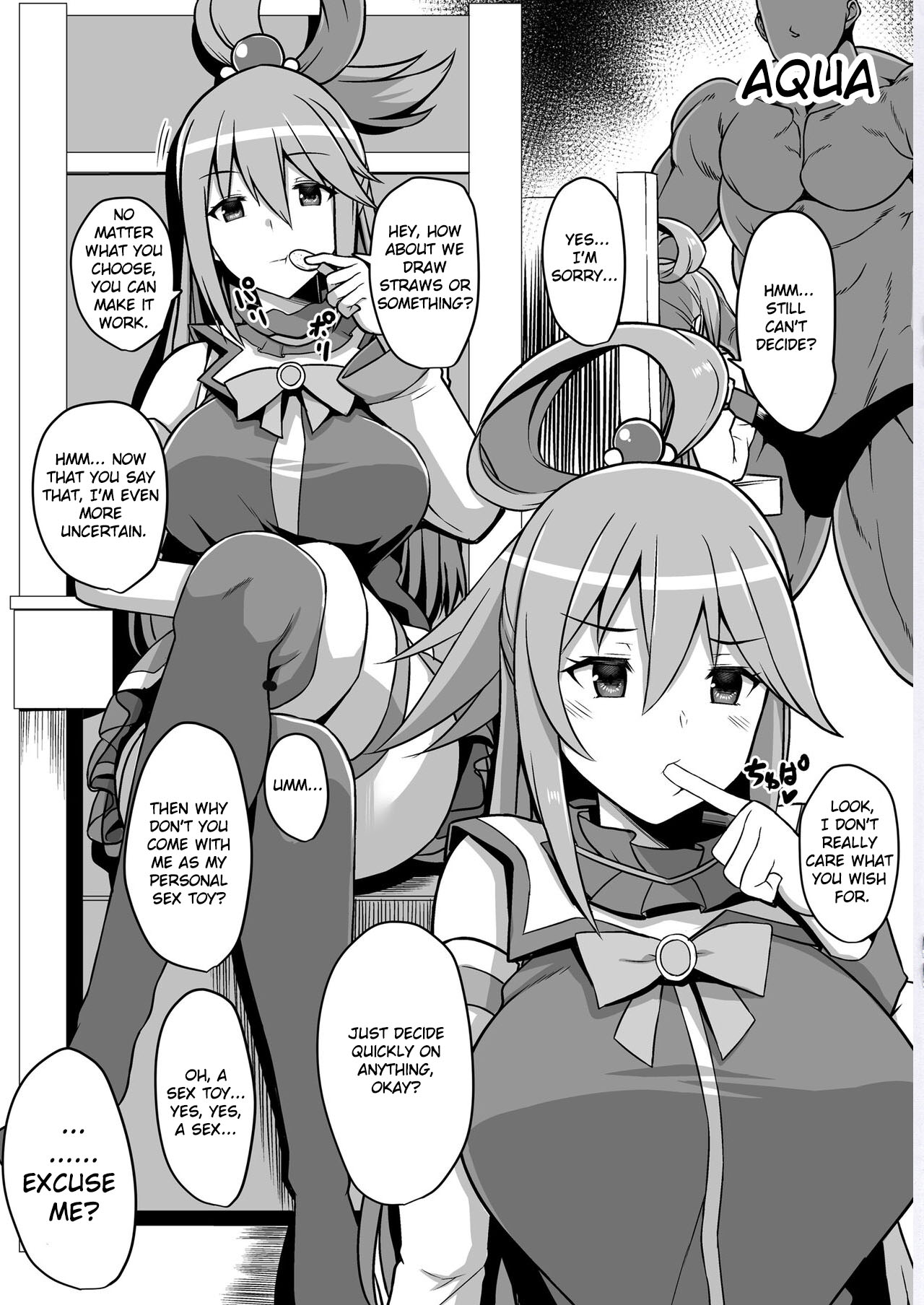 (C96) [Rorinoutage (Shimantogawa)]WHITE&BLACK(Kono Subarashii Sekai ni Syukufuku o!, MAJOR 2nd, Tejina Senpai) [English] Page 2
