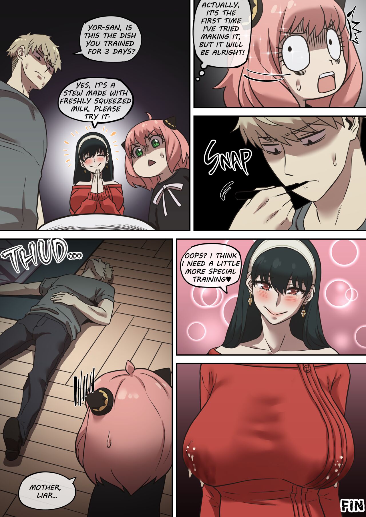 [AKAIMELON]Klein Ryou Kyouyou Nikubenki Nyuugyuu Babaa Yor Forger 2[Uncensored] [English] Page 38
