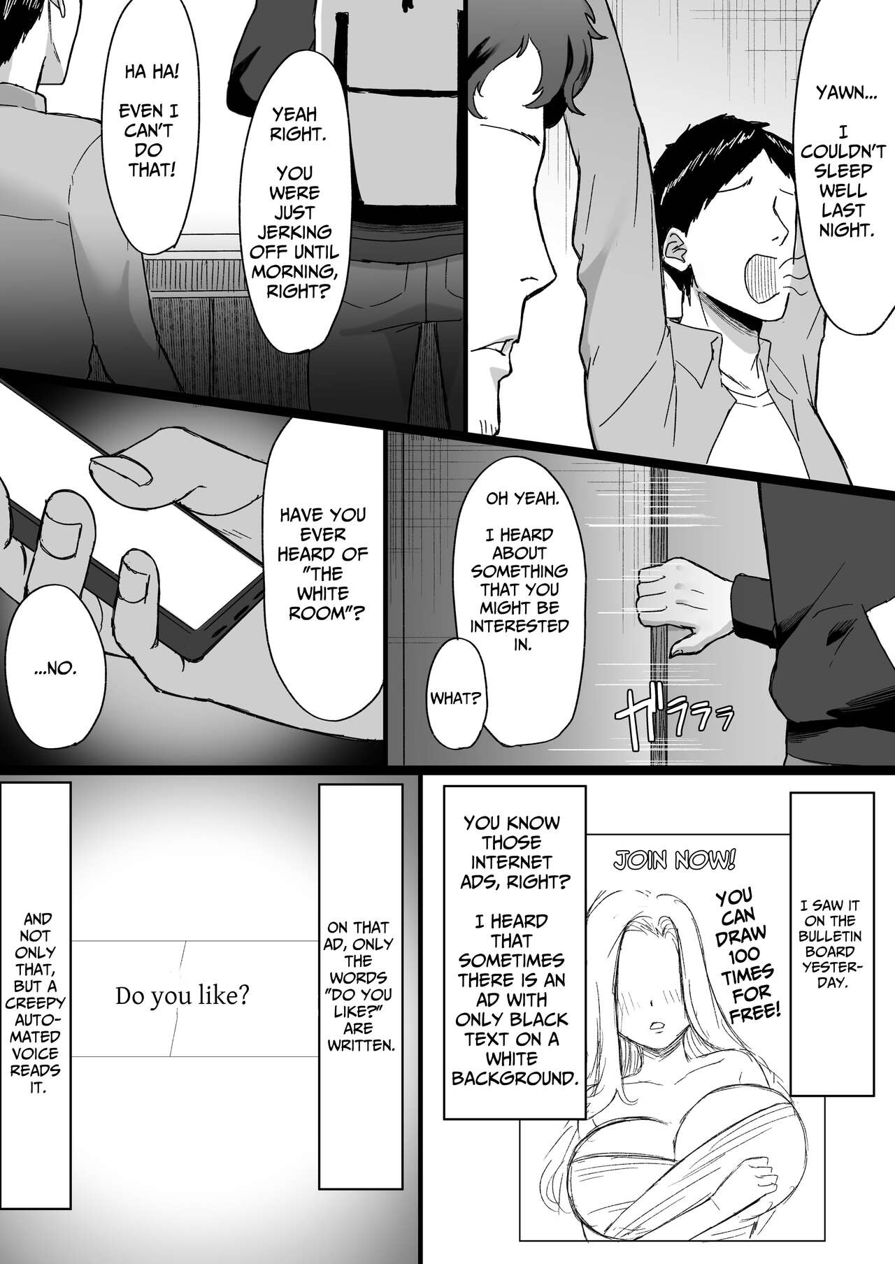 [Ore no Sasakure]Shiroi Heya ~Mukanjou Bakunyuu Yuurei ni Shinu made Shiboritorareru~ | White Room ~Busty Emotionless Ghost Squeezes You To The Last Drop~[English] [Solid Rose] Page 3