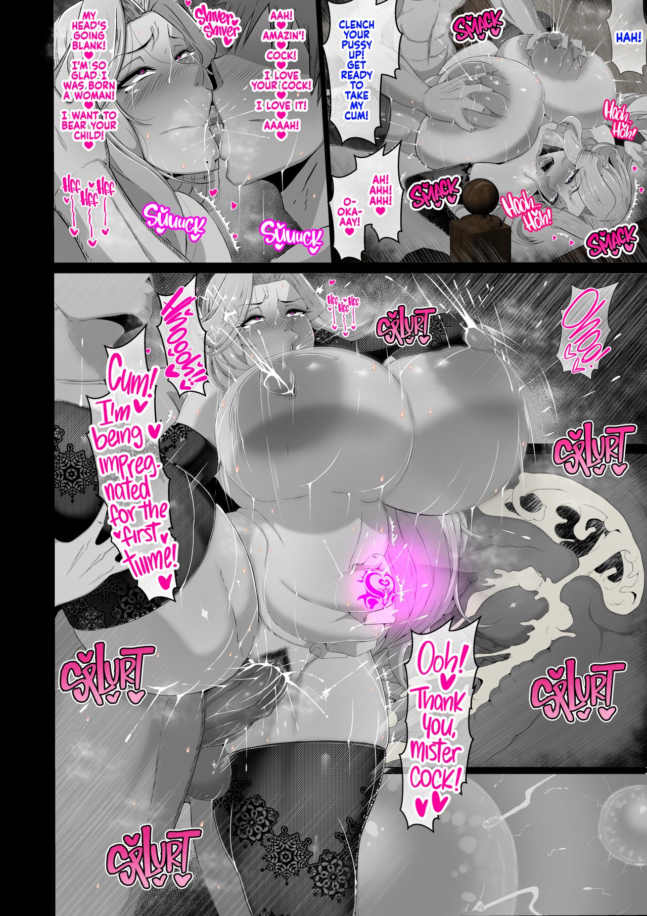 [KAZAMA DoJo (Mucc)]Oppai Mama to Ichaicha Harem | Lovey-dovey Big Tiddy Mommy Harem -Short Stories[English] {2d-market.com} [Decensored] [Digital] Page 21