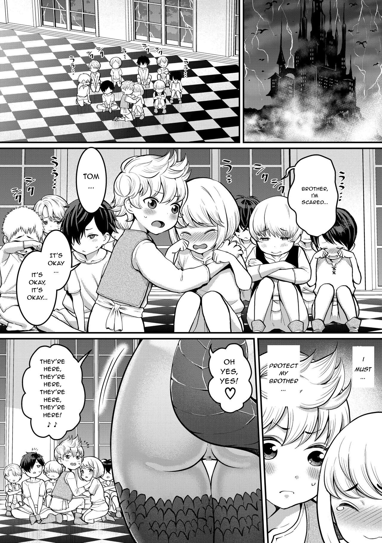 [Sei no Yokan Circle (Agata)]ChinTrai Quest VI Eddenno!? Seishi-tachi | 	Dick Training Quest VI: The Secret Place Where Shota Sperm Flows(ChinTrai Quest Kouhen Saishuu Kessen) [English] Page 3