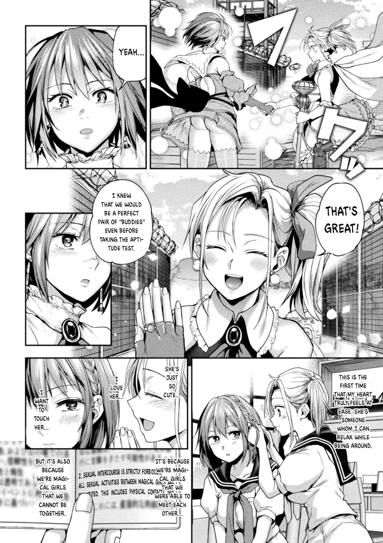 [Nagashiro Rouge]When Magical Girls Kiss Chapter 1 & 2| Eigyou Mahou Shoujo ga Kiss Shitara Chapter 1 & 2 Page 32