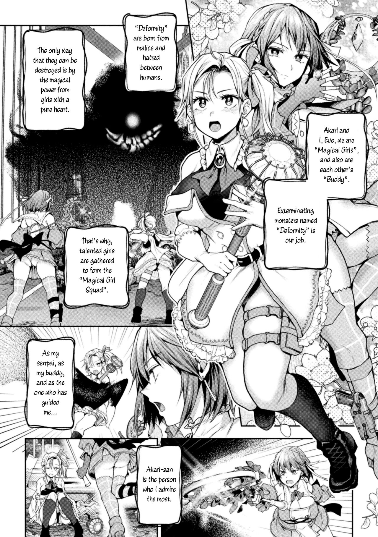 [Nagashiro Rouge]When Magical Girls Kiss Chapter 1 & 2| Eigyou Mahou Shoujo ga Kiss Shitara Chapter 1 & 2 Page 4