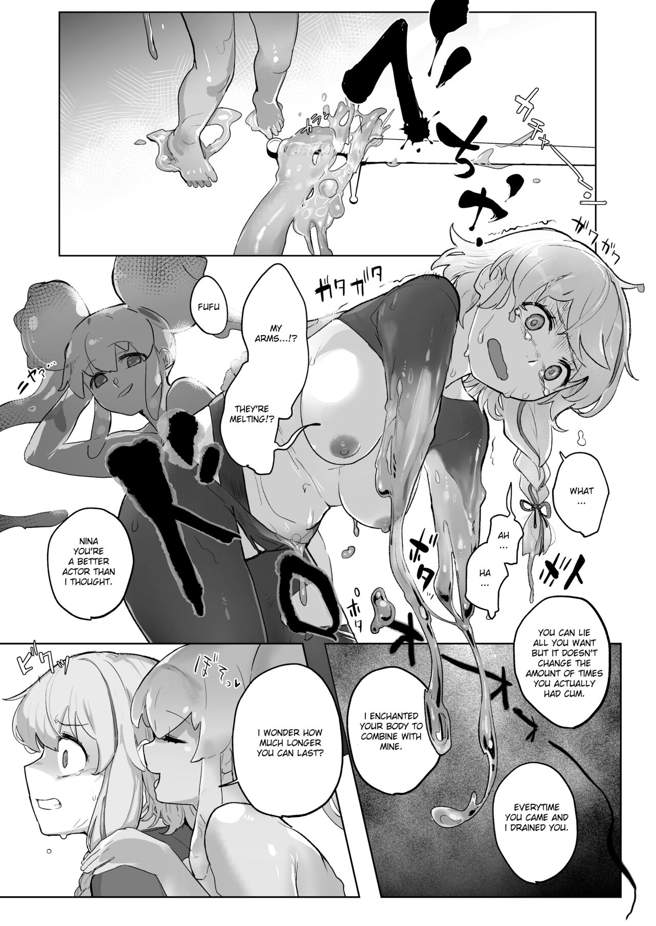 [Slime Yuriverse (Sharia, Aimitsu)]Slime Hunter Nina no Juhon (Fa Zin) Vol.1 | Slime Hunter Nina's Cursed Book (Fanzine) Vol.1[English] [Digital] Page 16