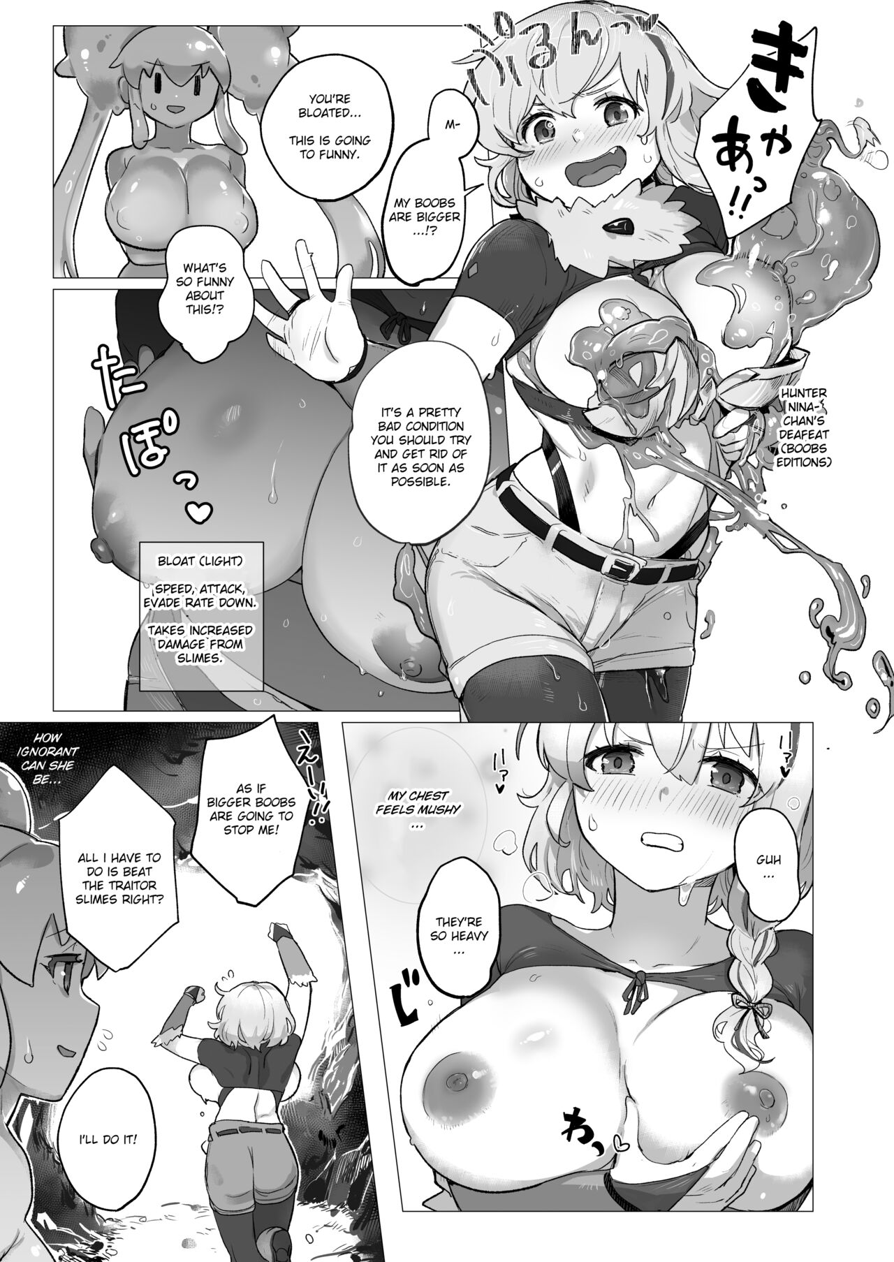 [Slime Yuriverse (Sharia, Aimitsu)]Slime Hunter Nina no Juhon (Fa Zin) Vol.1 | Slime Hunter Nina's Cursed Book (Fanzine) Vol.1[English] [Digital] Page 4