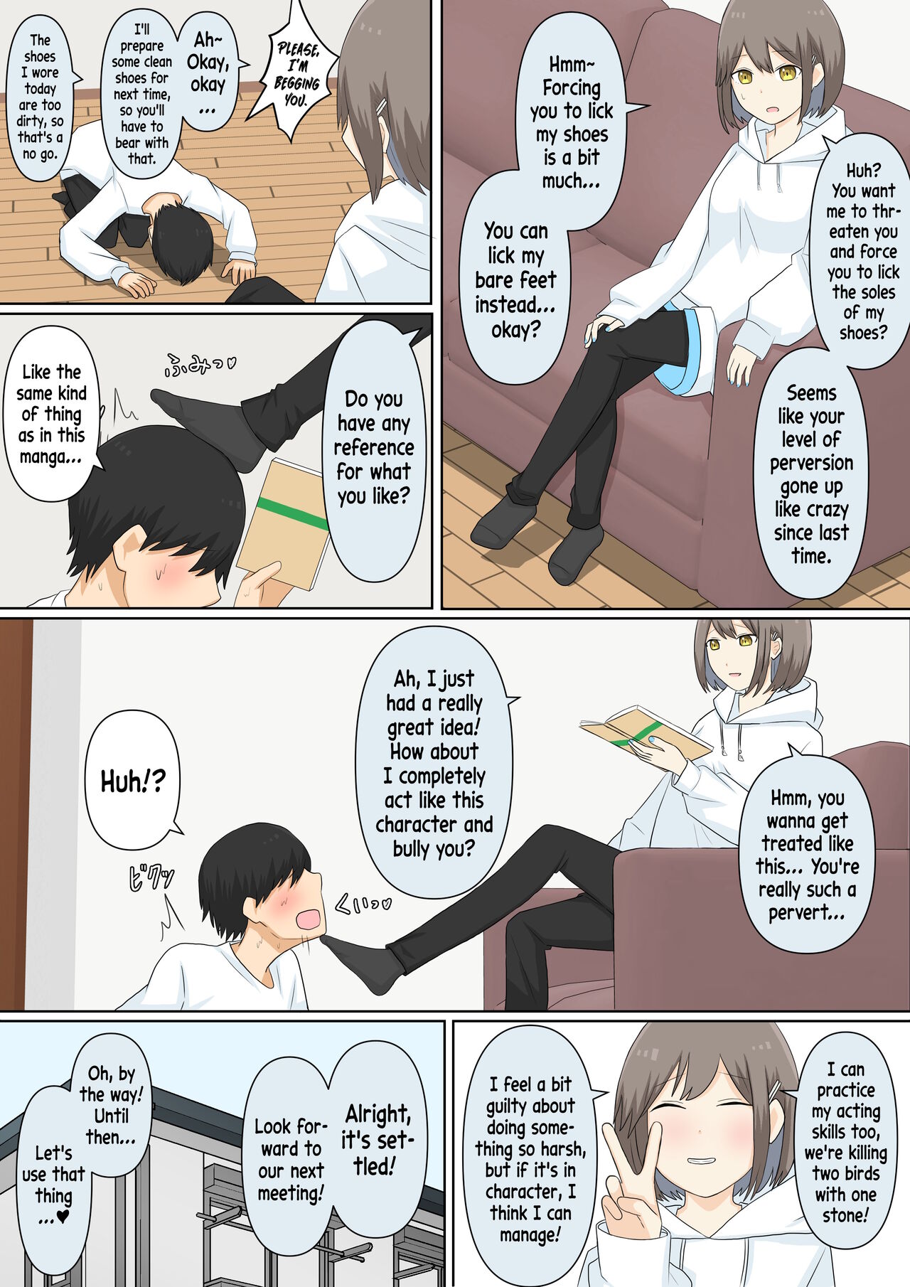 [Kaoinshou Zero, Shigu]A Story About Confessing My Masochistic Tendencies To My Childhood Friend And Having Her Bully Me | Osananajimi Kanojo ni Mazobare Shite Ijimete Morau Hanashi[English] [mali] Page 22