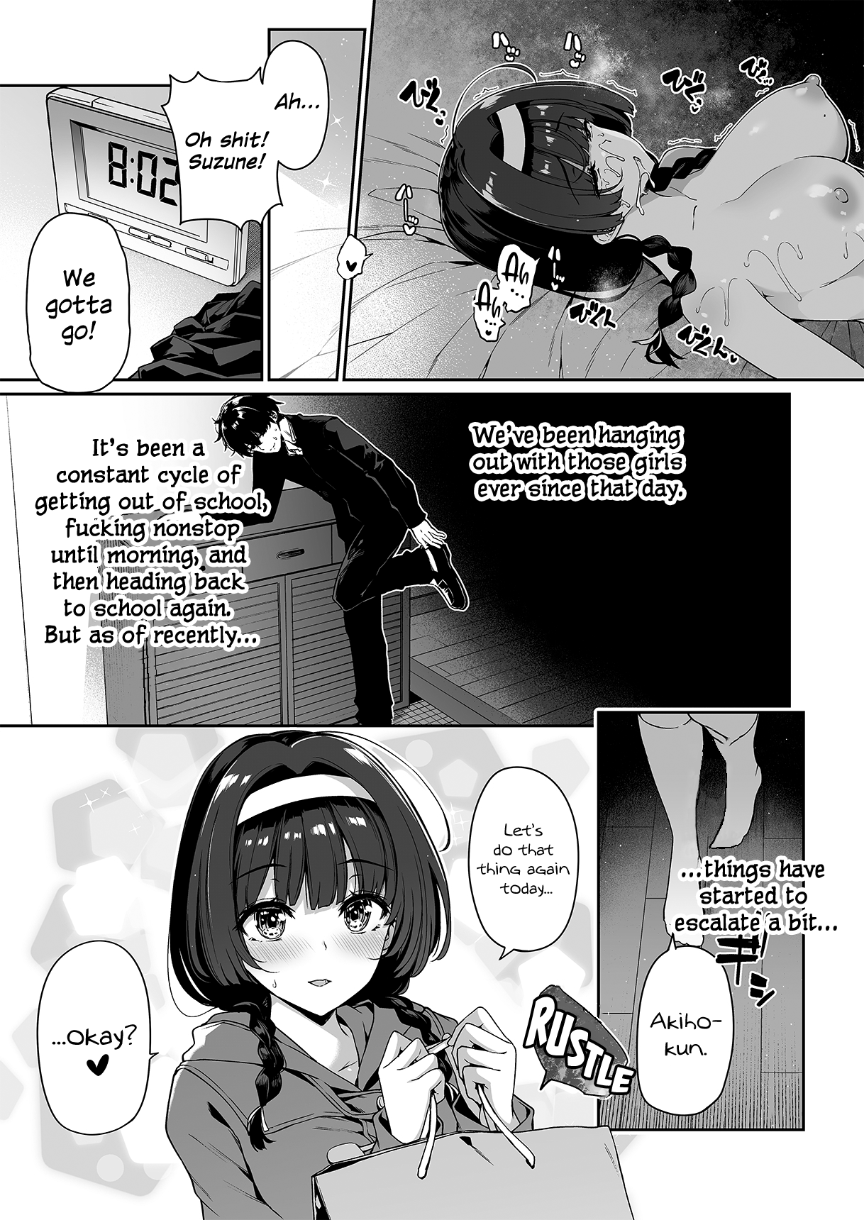[Bottle Ship Bottler (Kazakura)]InCha Couple ga You Gal-tachi to SEX Training Suru Hanashi 2[English] {Hennojin} [Decensored] Page 4