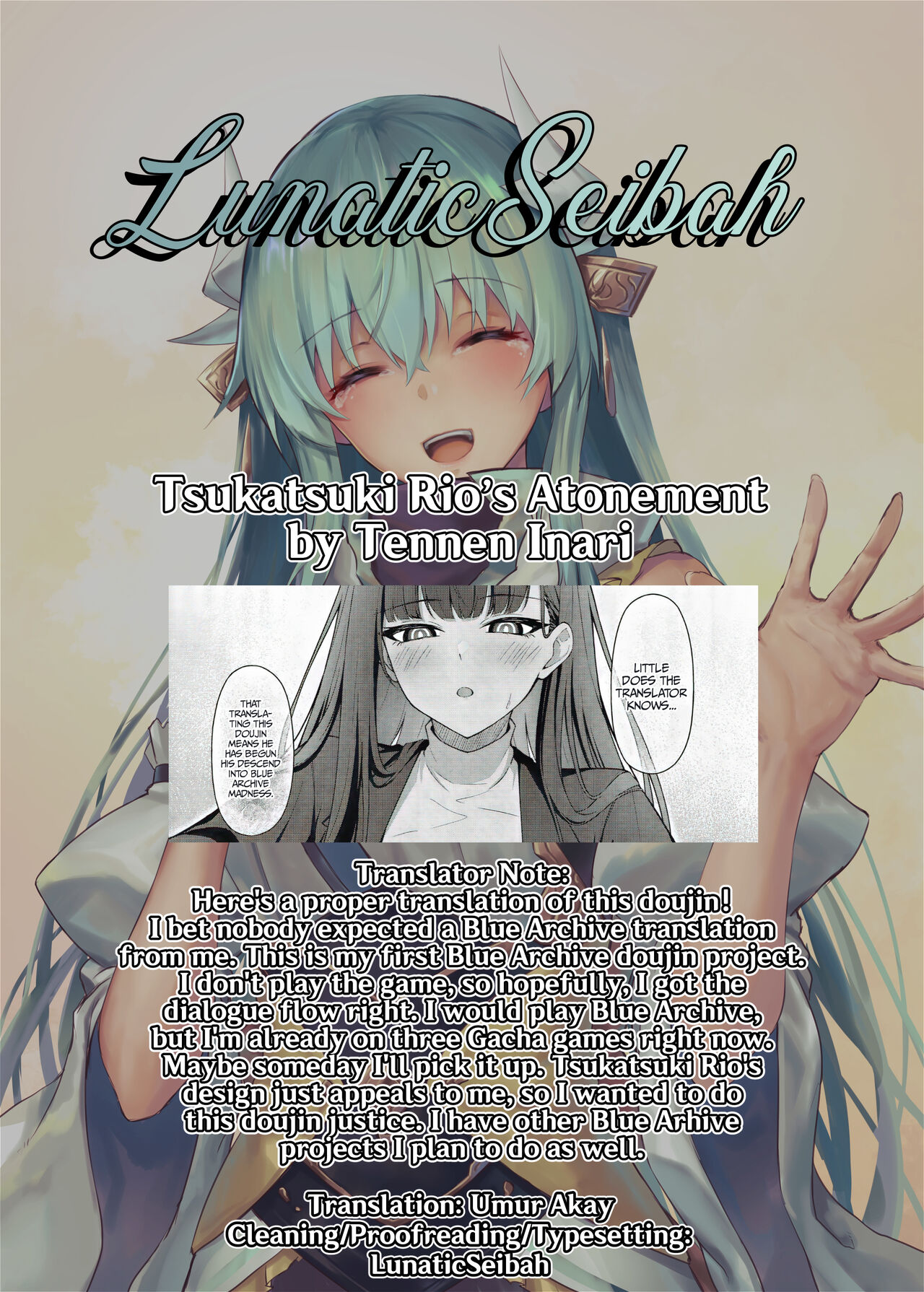 (C103) [Inari Koubou (Tennen Inari)]Tsukatsuki Rio no Shokuzai | Tsukatsuki Rio’s Atonement(Blue Archive) [English] [LunaticSeibah] Page 28