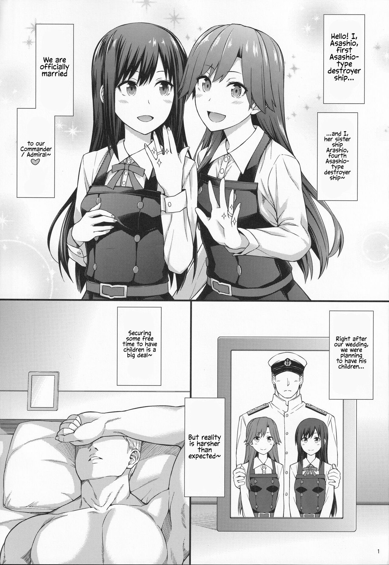 [Monmo Bokujou (Uron Rei)]Seikatsu Rhythm wa Asashio-gata 2(Kantai Collection -KanColle-) [English] {Hennojin} [2019-11-24] Page 2